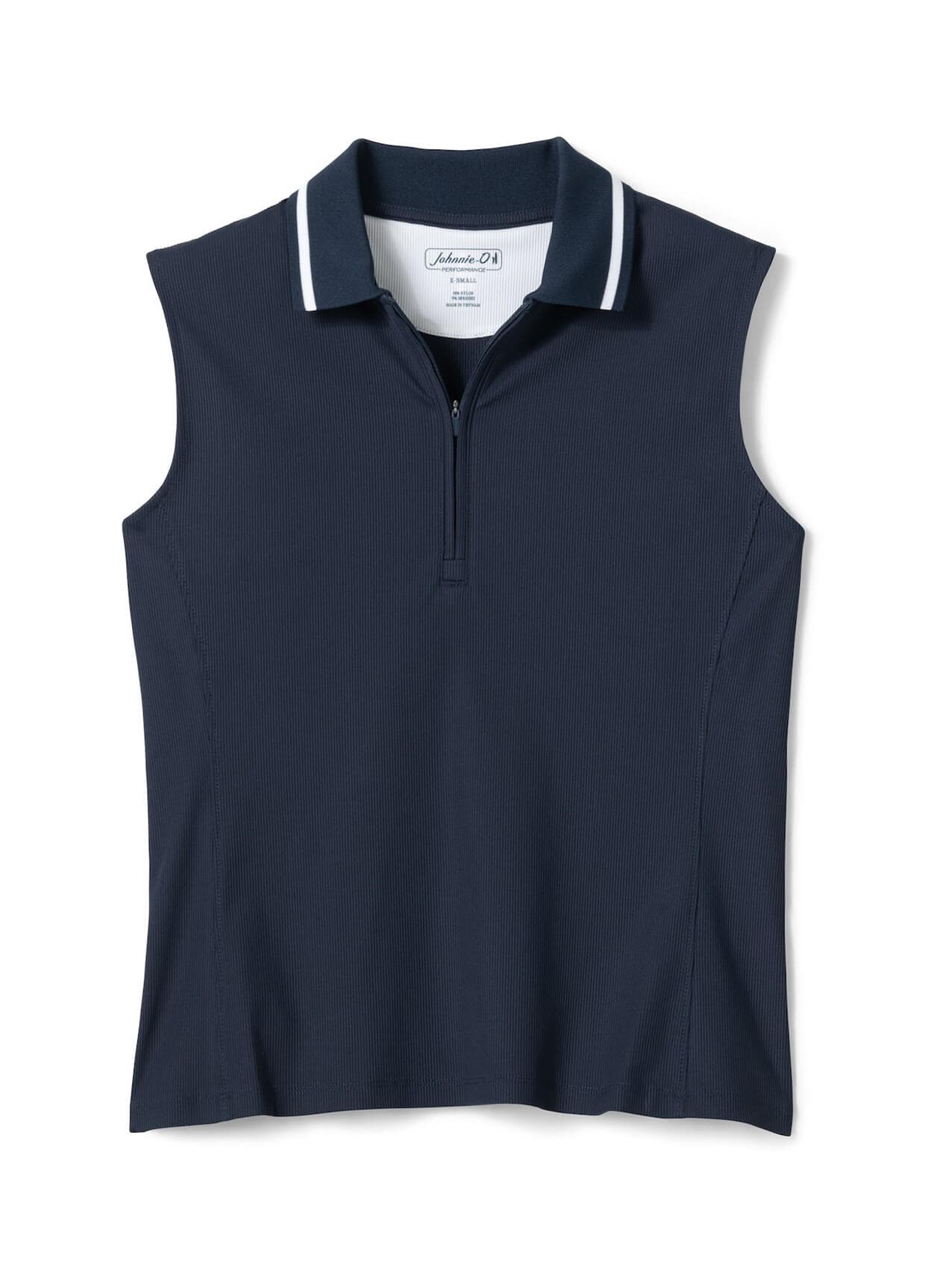 Johnnie-O Women's Hoppin Sleeveless Polo - Navy LG