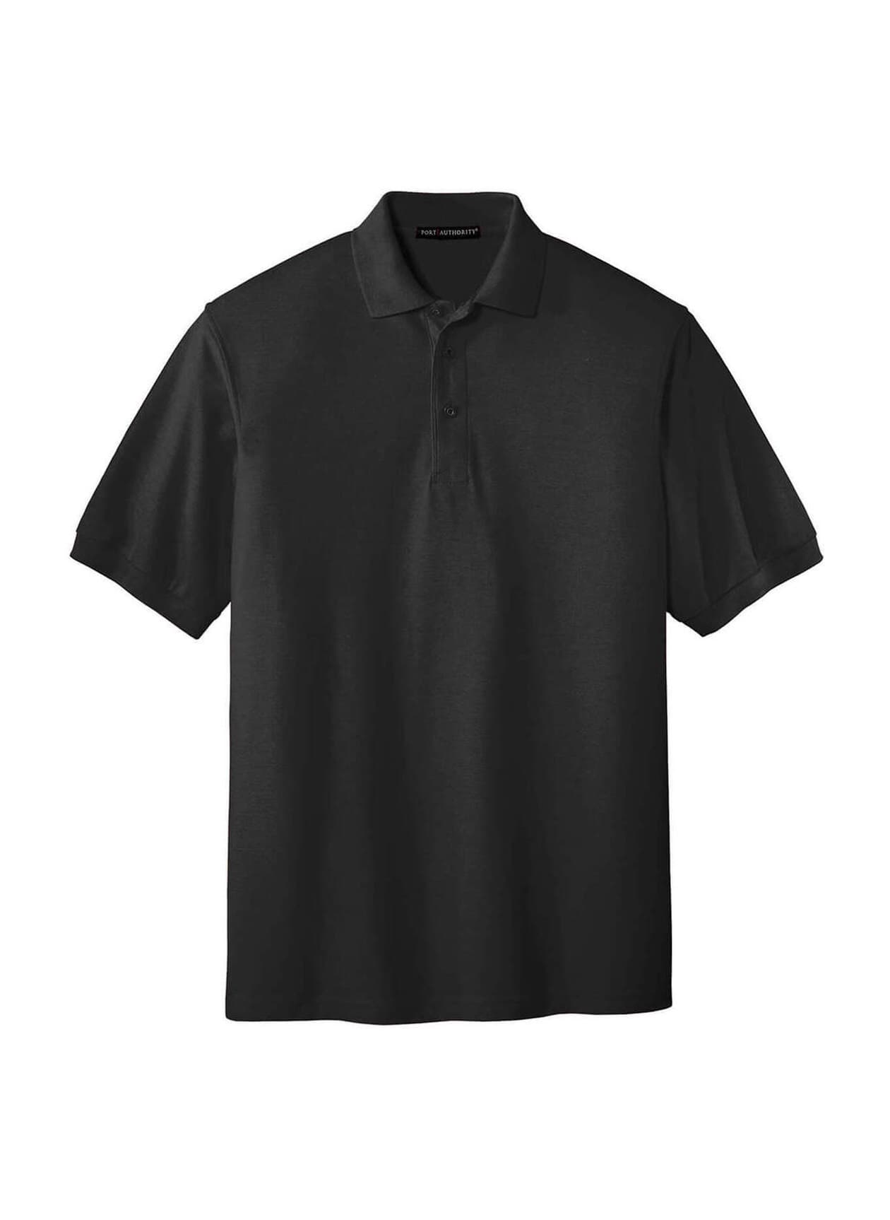 Port Authority Men's Silk Touch Polo - Black 3XL