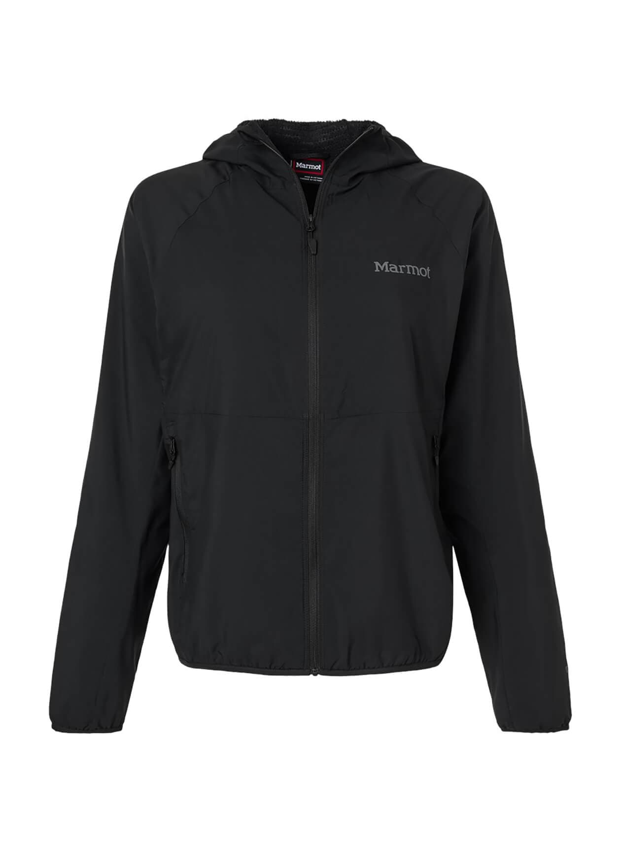 Marmot Women's Aerothermal Soft Shell Hooded Jacket - Black LG