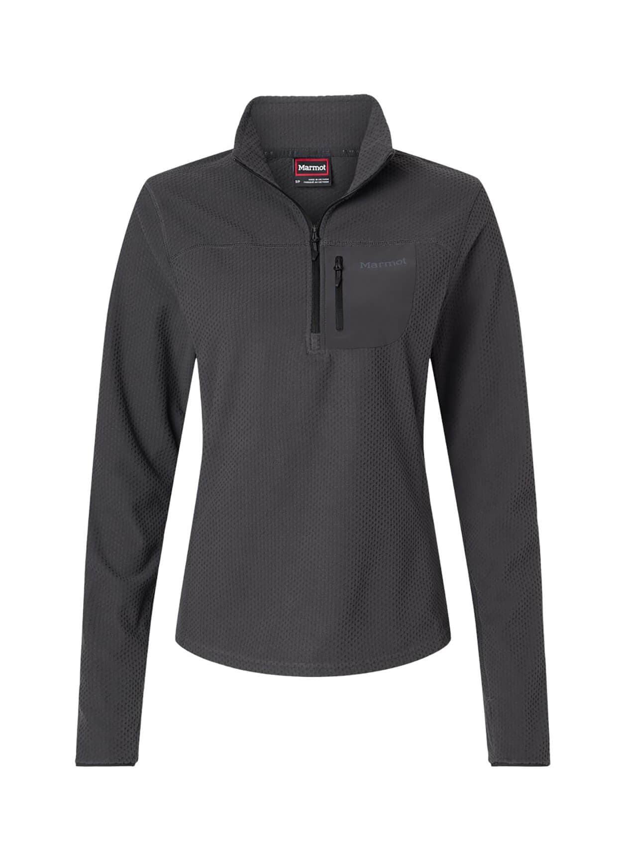 Marmot Women's Air Fleece Quarter-Zip - Black LG