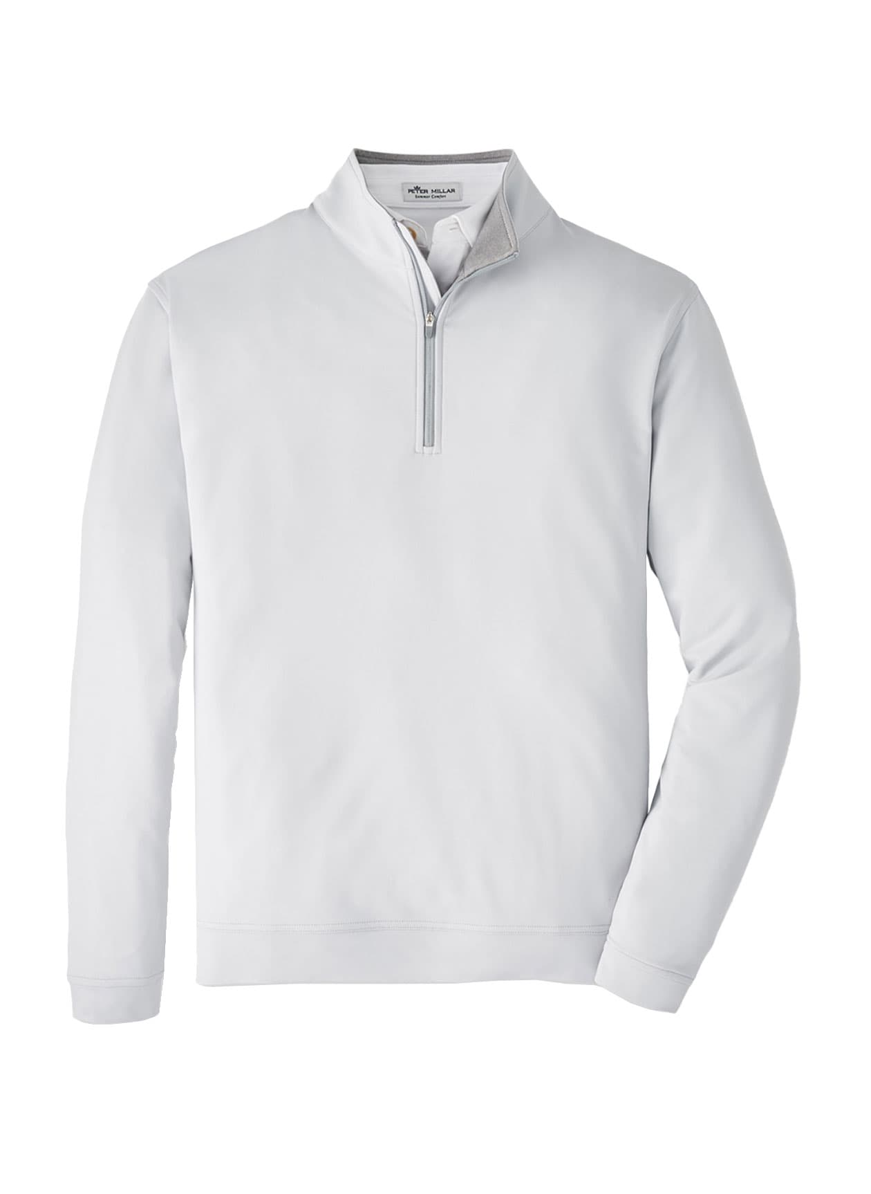 Peter Millar Men's Perth Performance Quarter-Zip - Light Grey 3XL