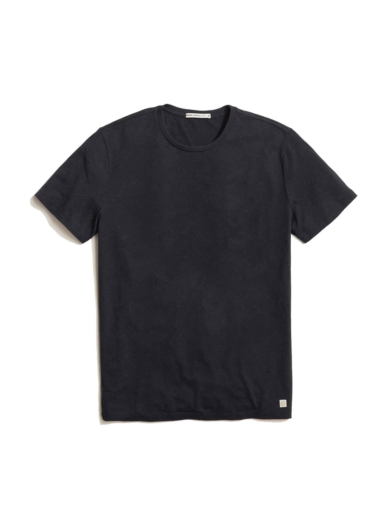 Marine Layer Men's Re-Spun Signature Crew T-Shirt - Black 3XL