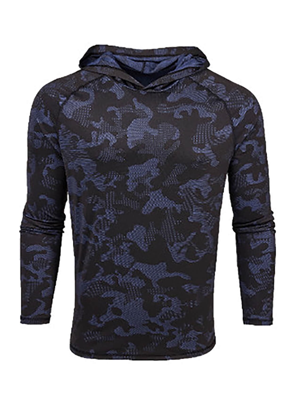 Greyson Men's Camo Kennebec Sport Hoodie - Navy LG