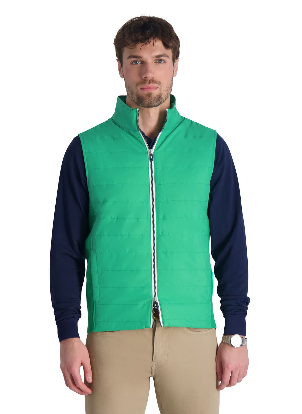 Fairway & Greene Men's Mariner Vest - Green LG