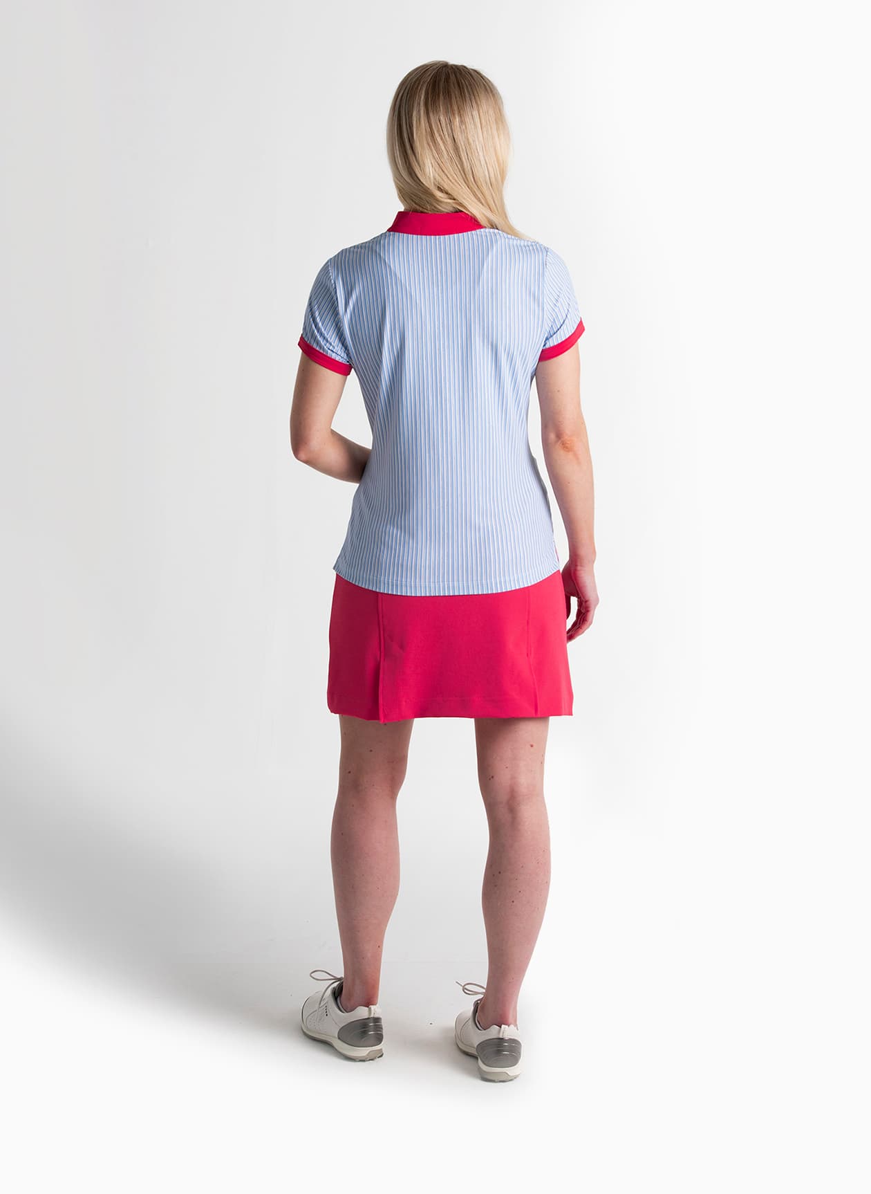Fairway & Greene Women's Logan Polo - Cyan LG