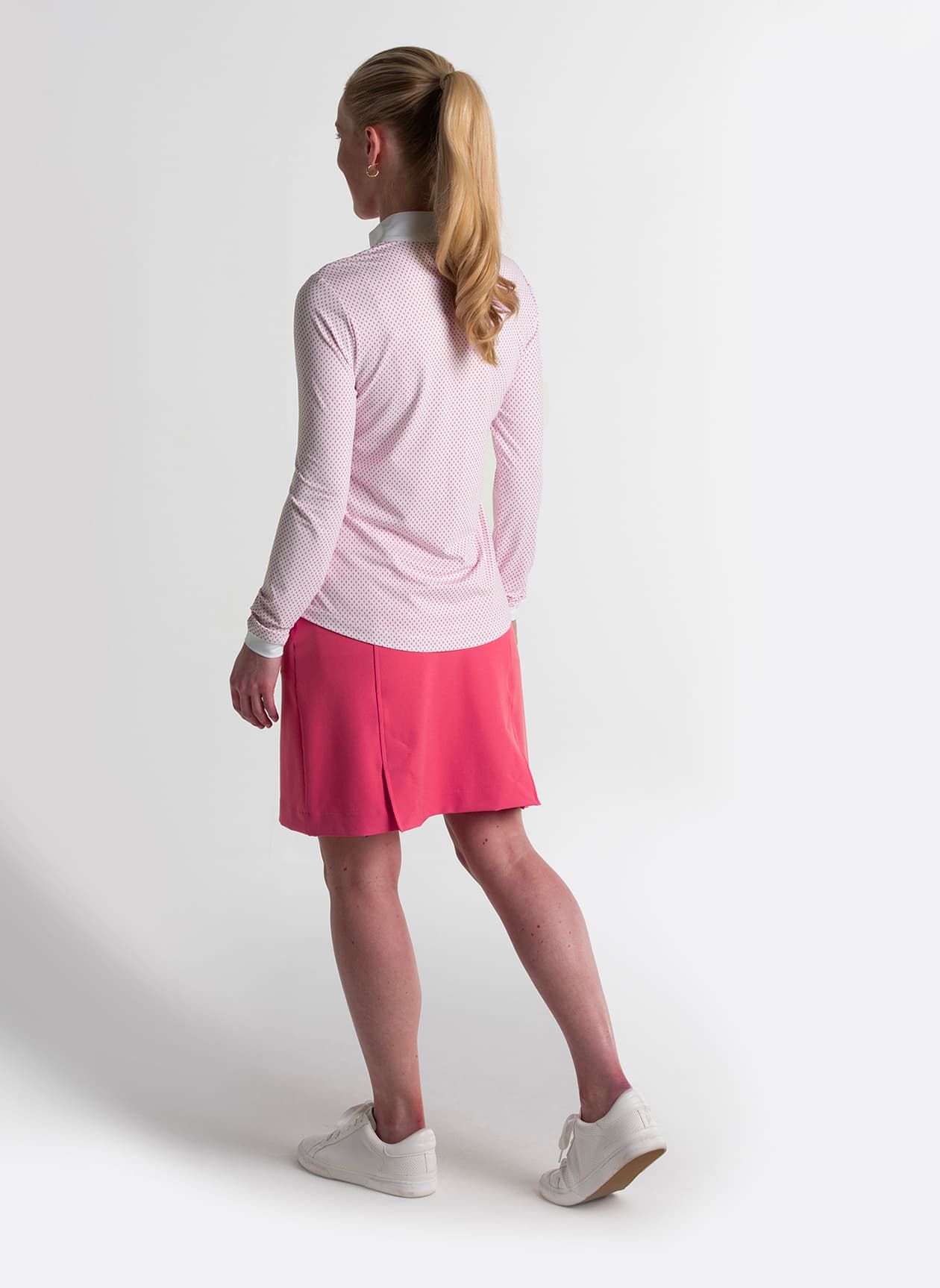 Fairway & Greene Women's Fallon Snap Mock Neck - Pink LG