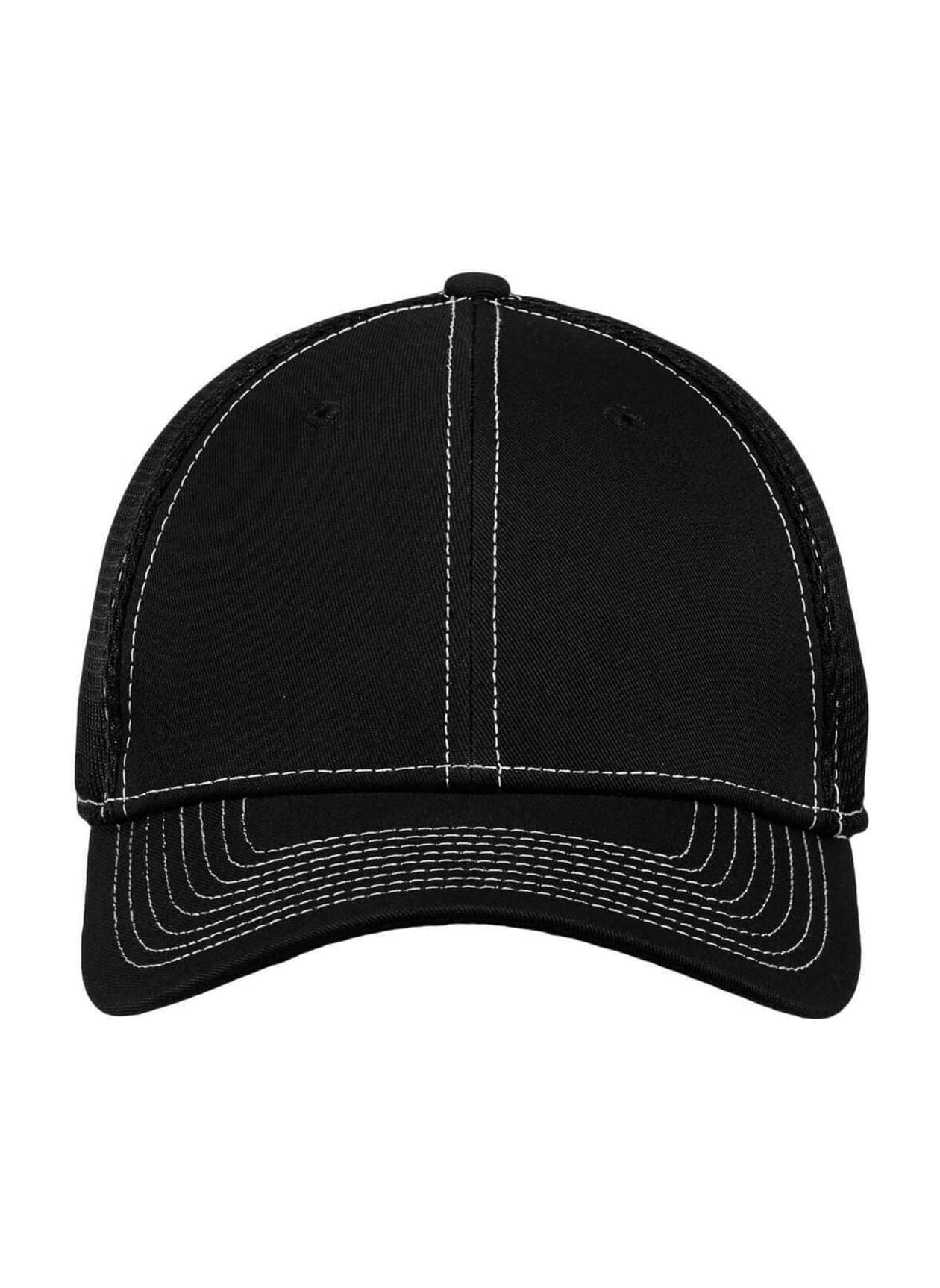 New Era Stretch Mesh Contrast Stitch Hat - Black LG/XL