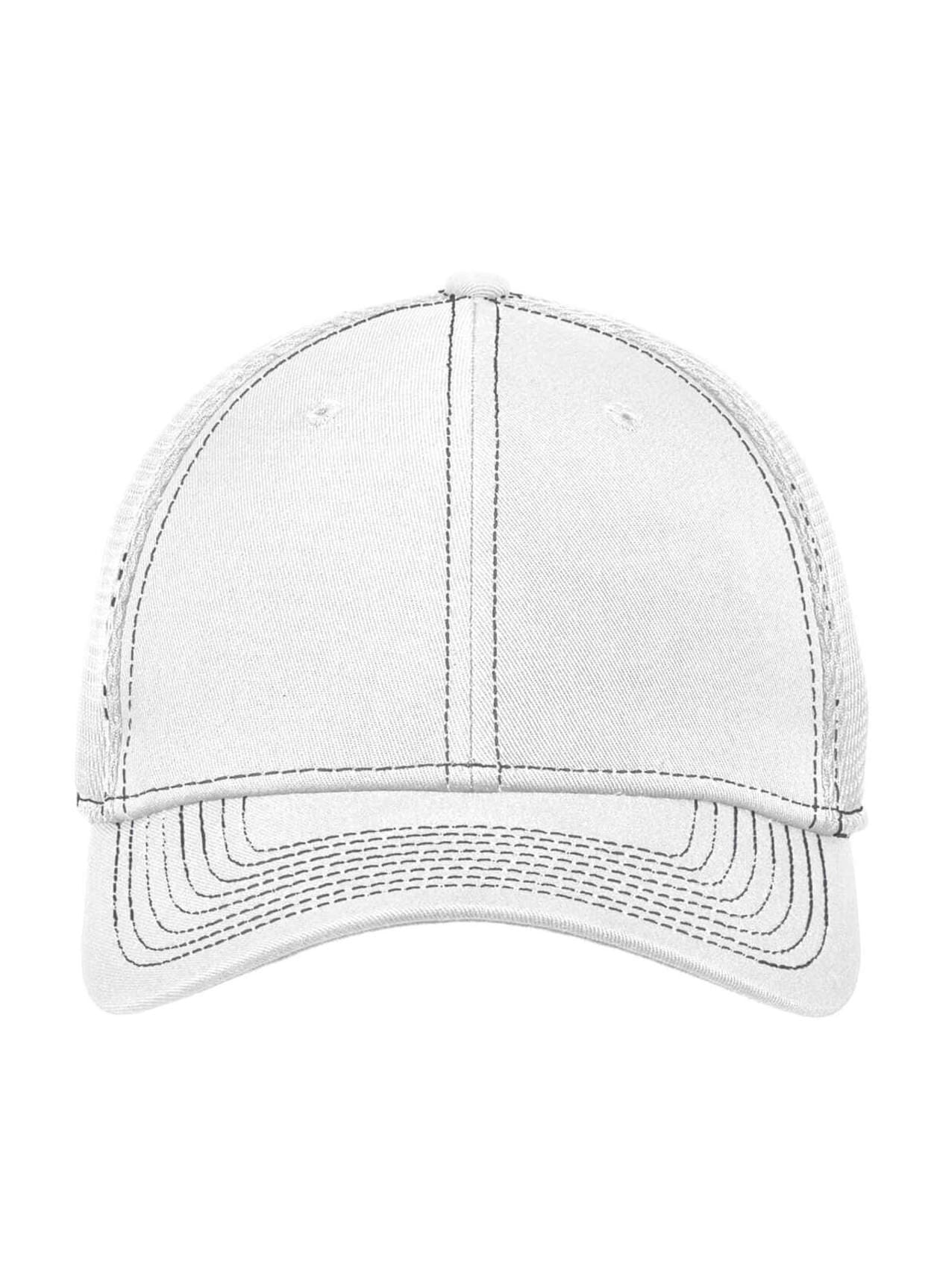 New Era Stretch Mesh Contrast Stitch Hat - White LG/XL