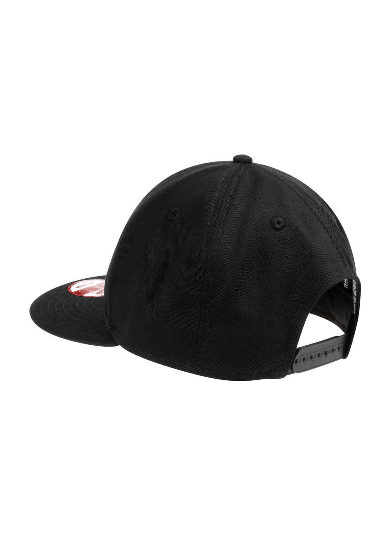 New Era Flat Bill Snapback Hat - Black (BLK) MISC