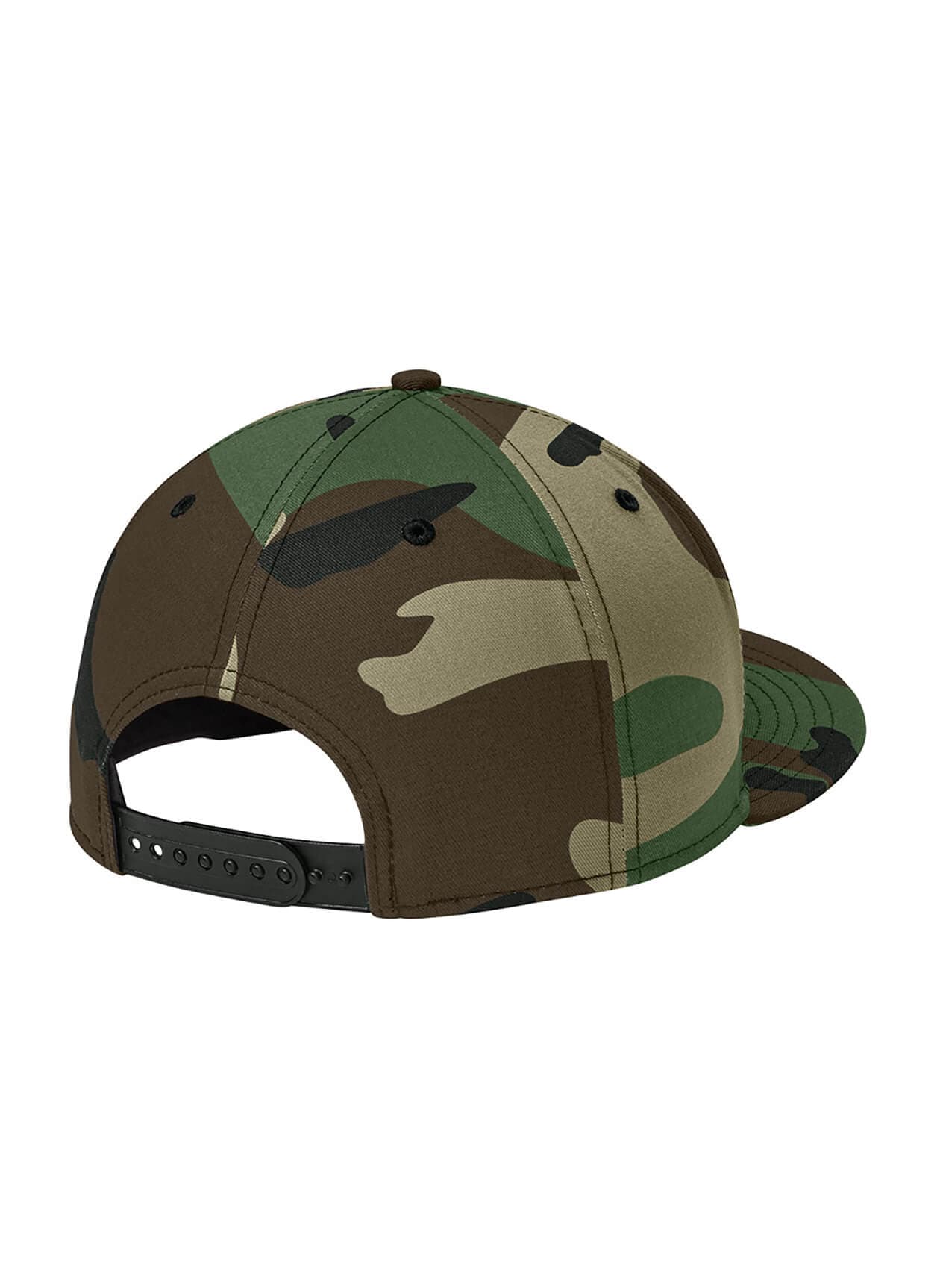 New Era Flat Bill Snapback Hat - Flag Camo MISC