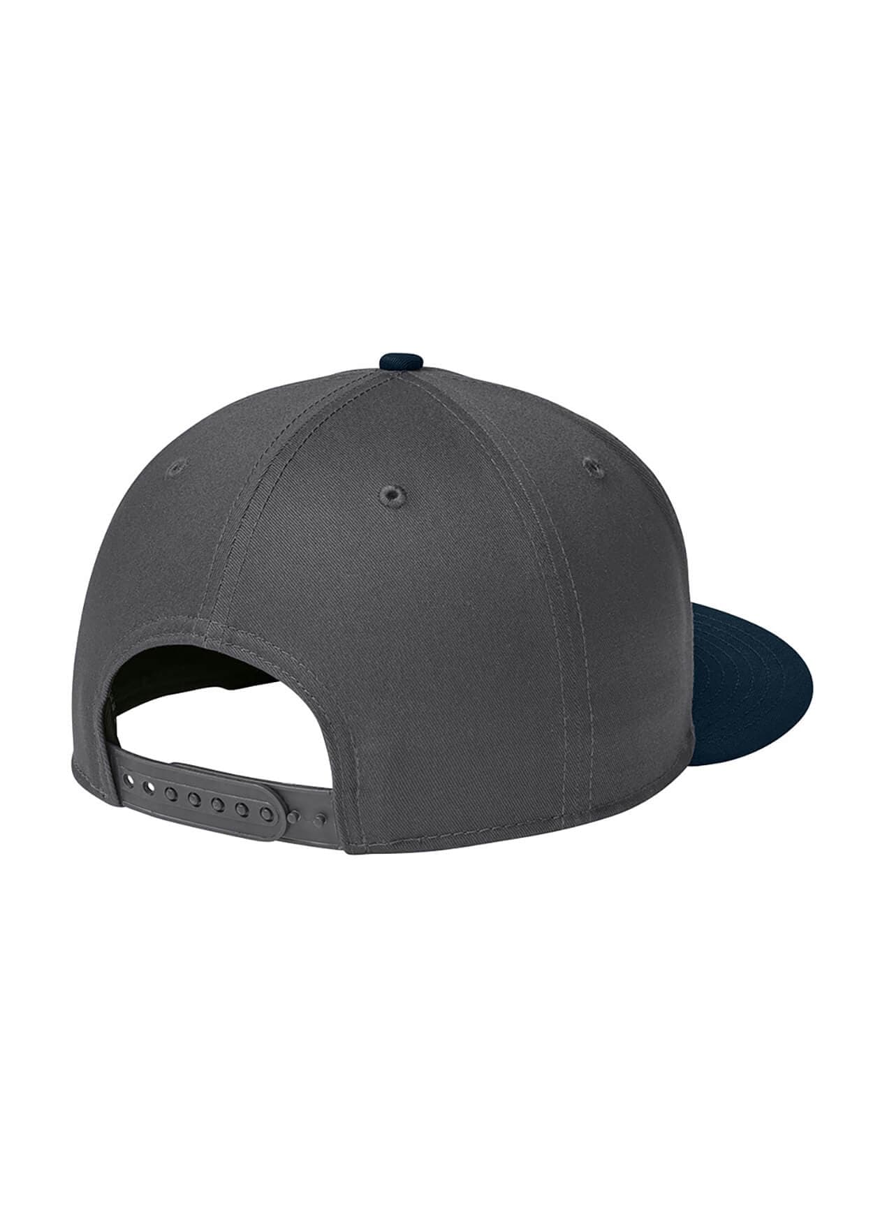 New Era Flat Bill Snapback Hat - Flag Charcoal / Deep Navy MISC