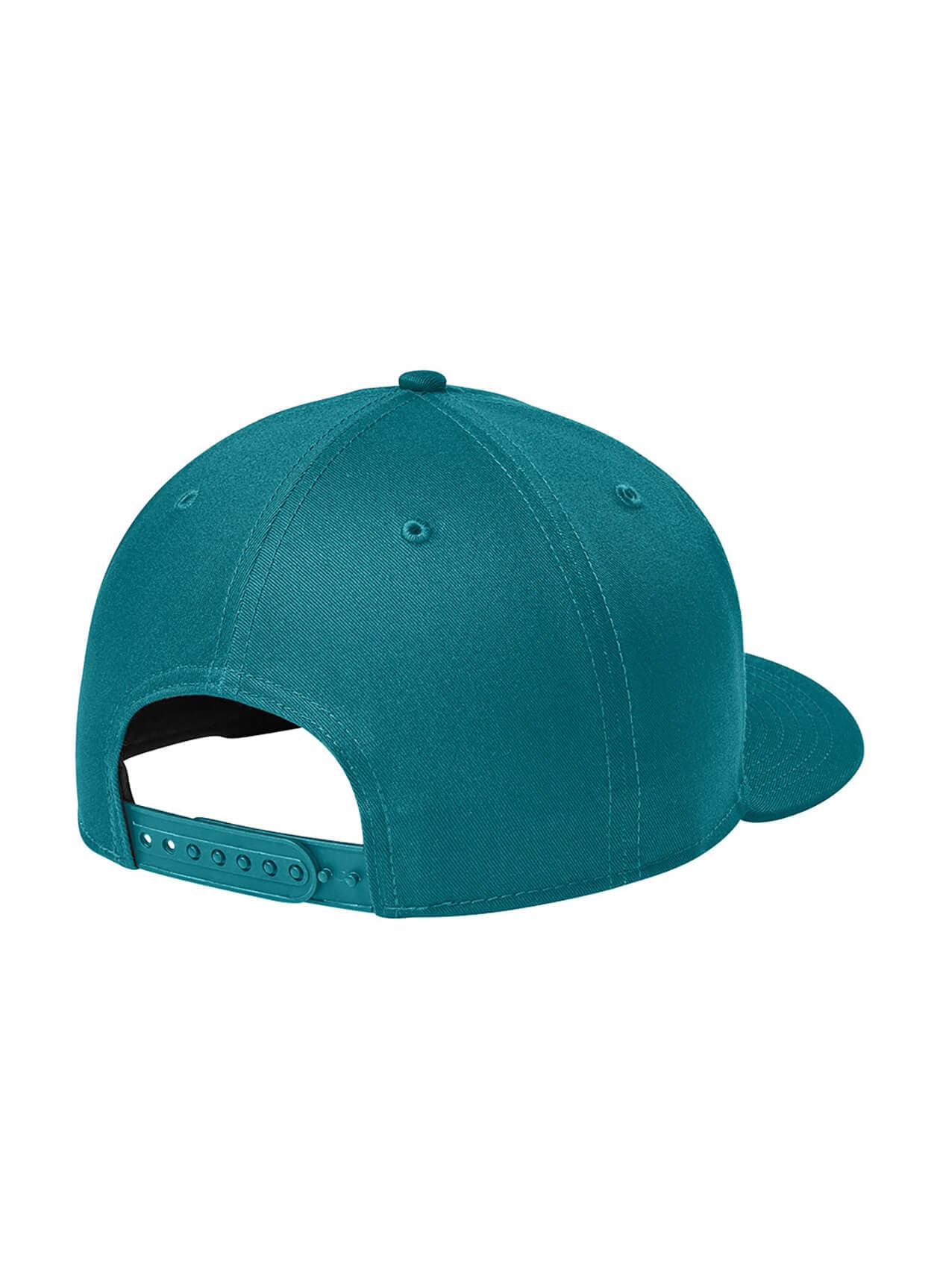 New Era Flat Bill Snapback Hat - Flag Shark Teal MISC