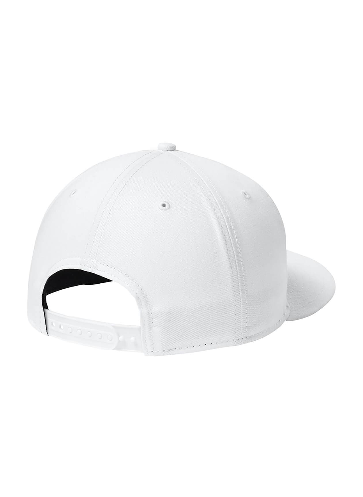 New Era Flat Bill Snapback Hat - Flag White MISC