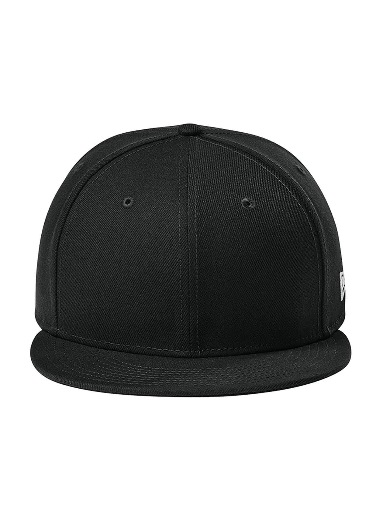 New Era Standard Fit Flat Bill Snapback Cap - Flag Black MISC
