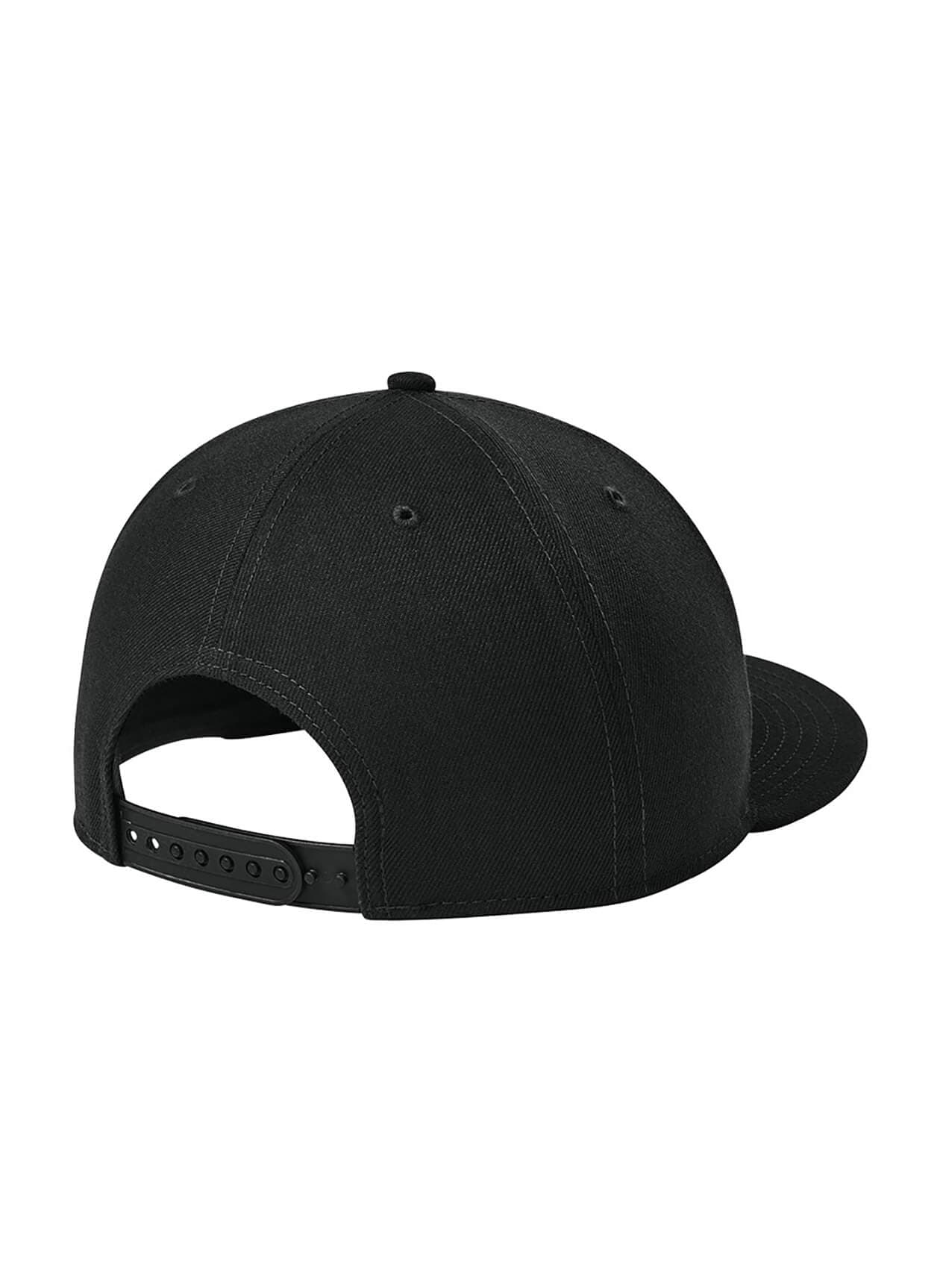 New Era Standard Fit Flat Bill Snapback Cap - Flag Black MISC