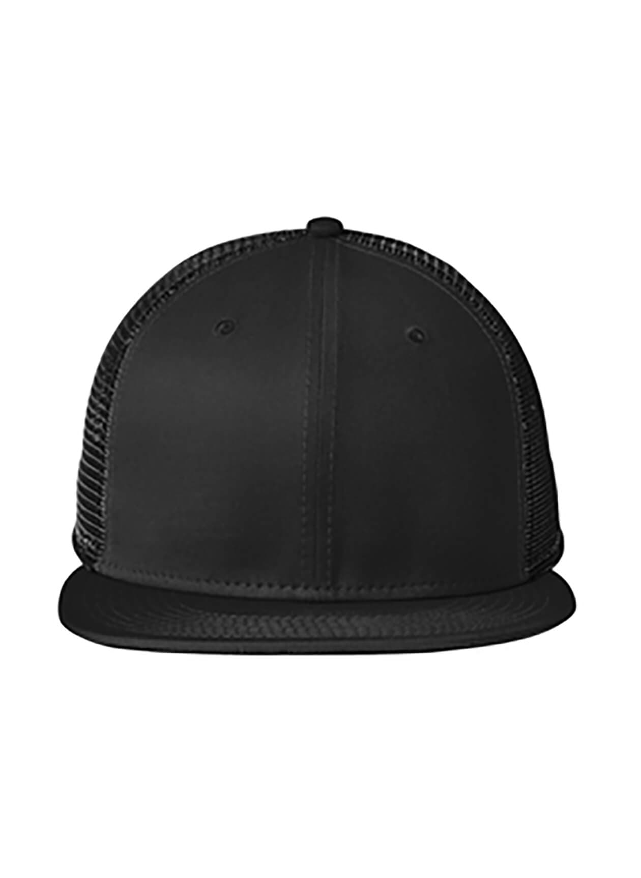 New Era Standard Fit Snapback Trucker Cap - Black / Black (BLK) MISC