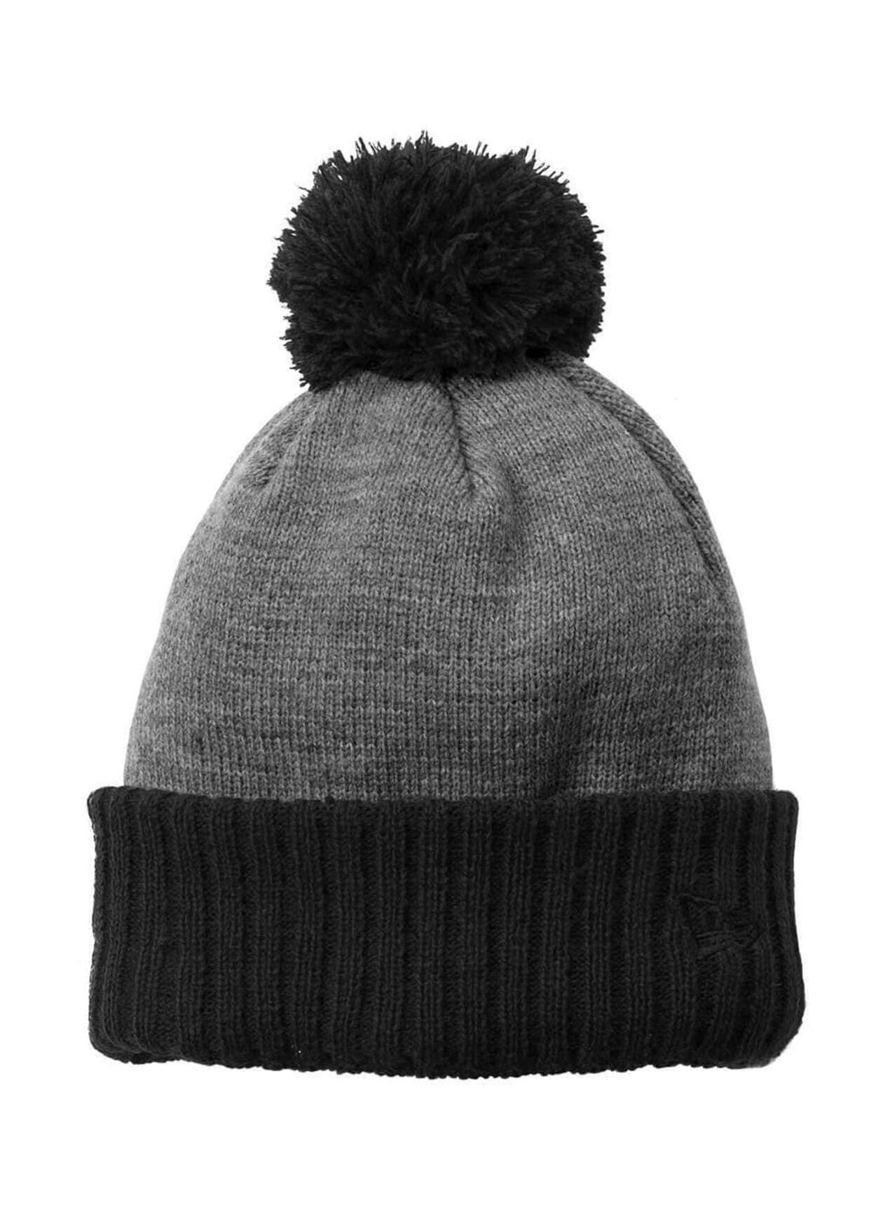 New Era Colorblock Cuffed Beanie - Black,Light Grey Misc