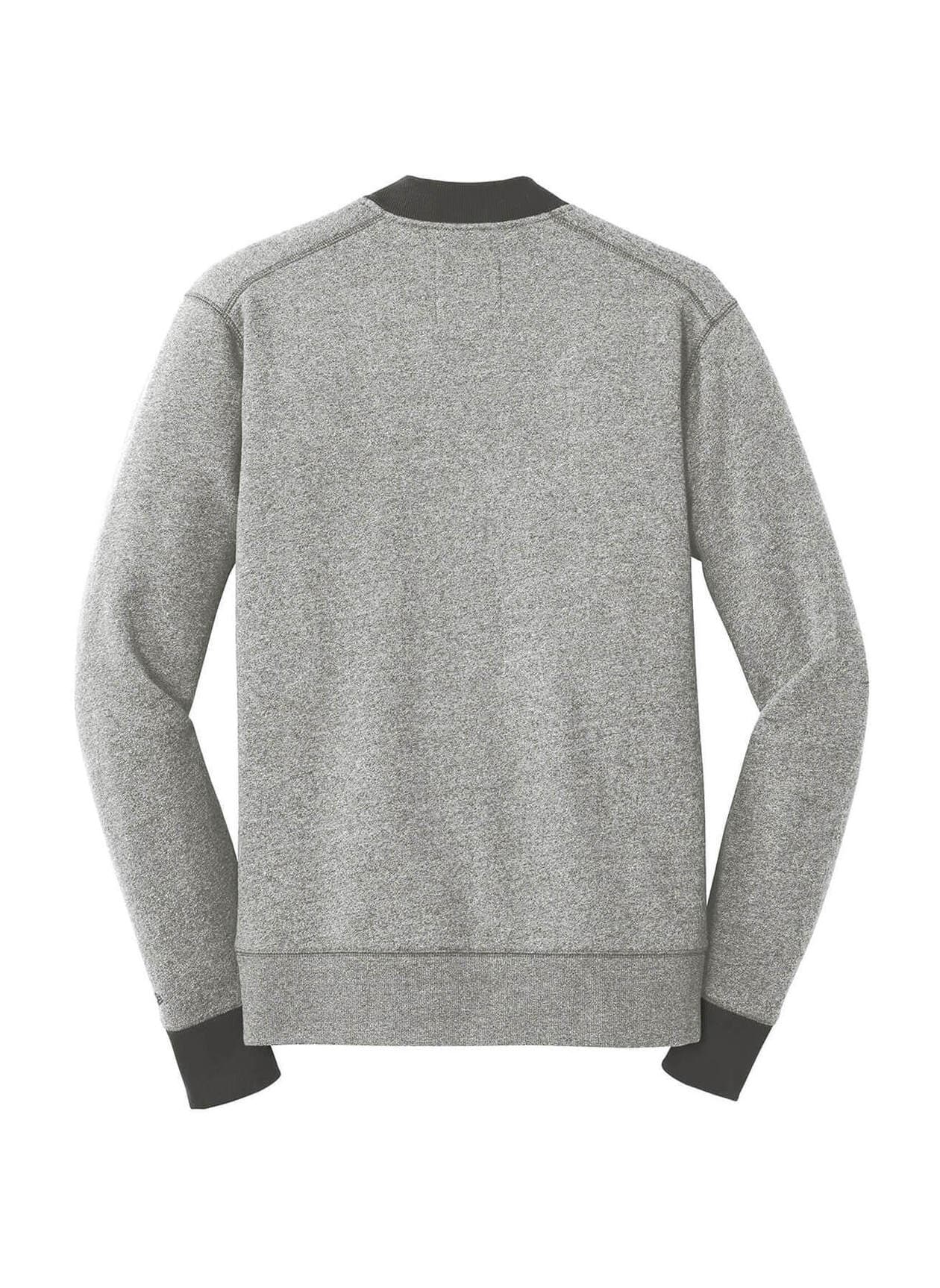 New Era Men's French Terry Baseball Jacket - Light Grey 3XL