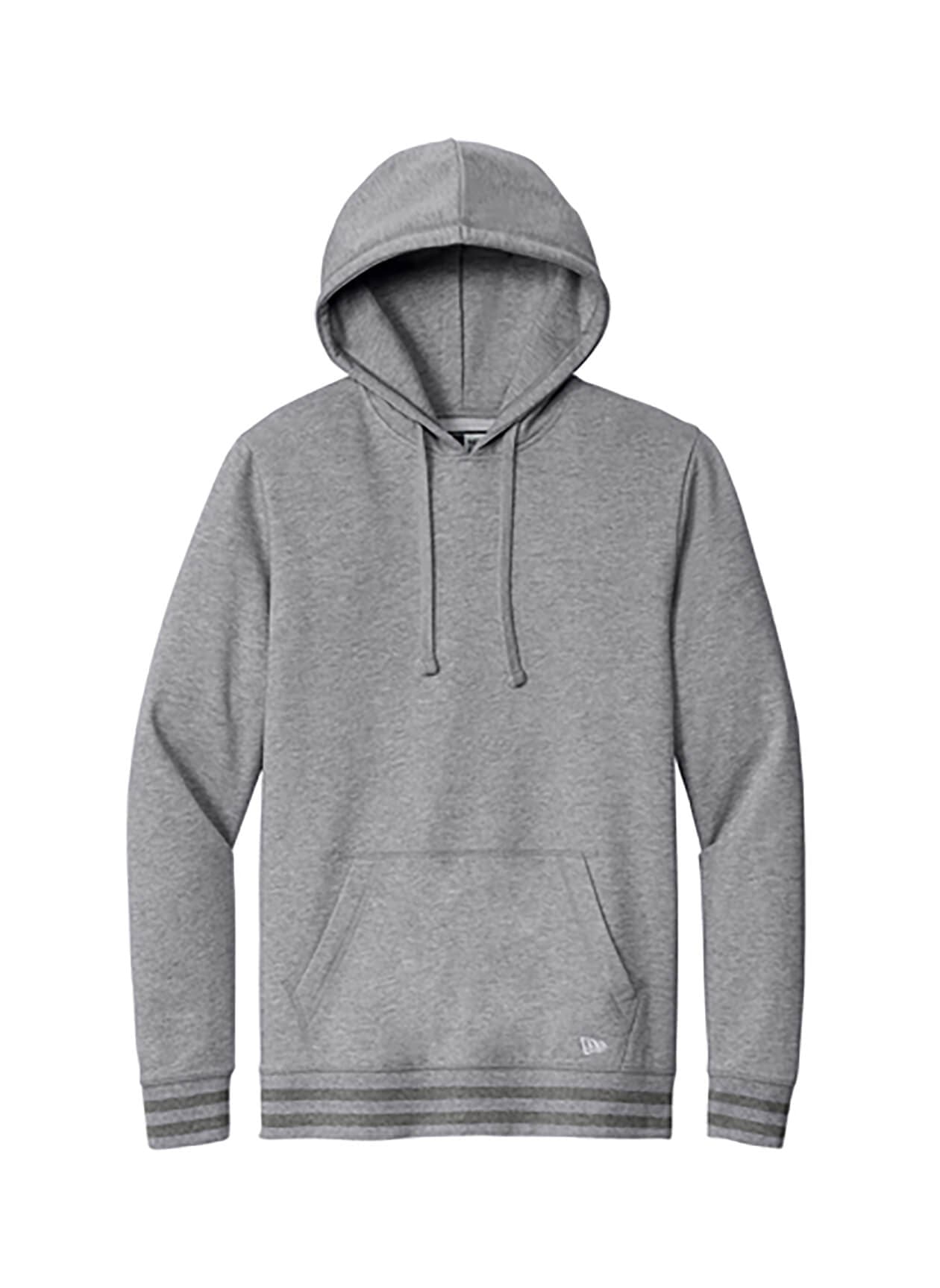 New Era Men's Comeback Fleece Pullover Hoodie - Athletic Heather / Dark Heather Grey 3XL