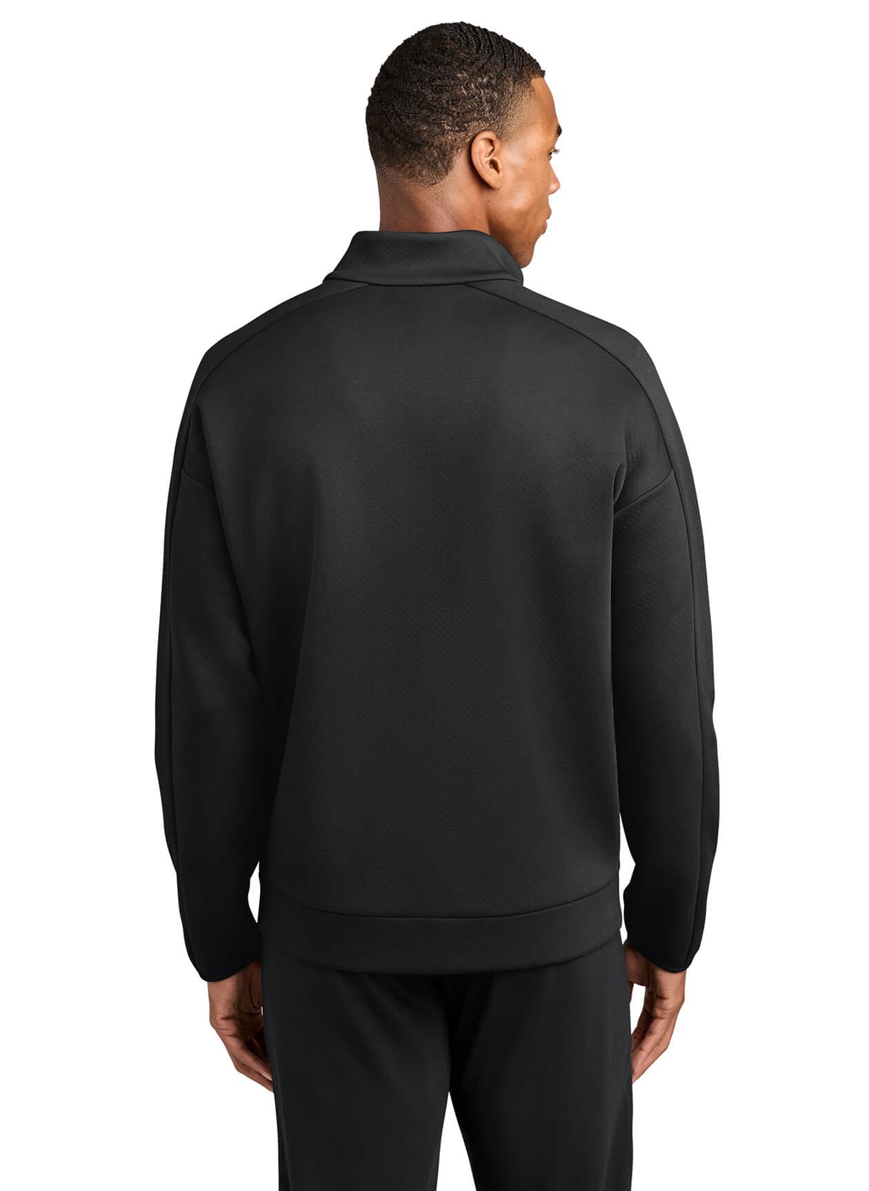 New Era Men's Double Back Quarter-Zip - Black 3XL