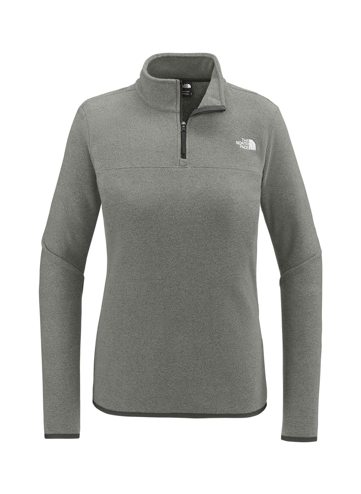 The North Face Women's Glacier 1/4-Zip Fleece - TNF Medium Grey Heather LG