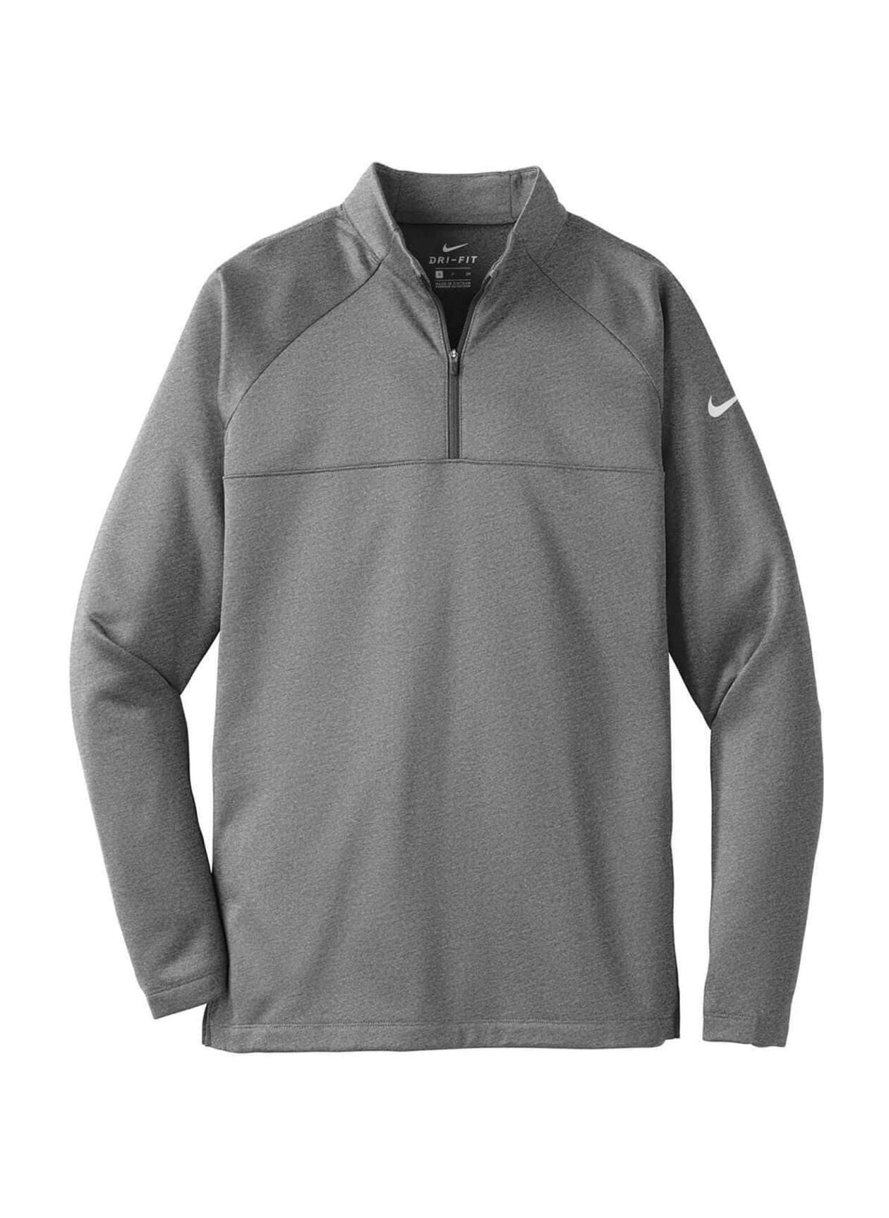 Nike Men's Therma-FIT Fleece Half-Zip - Dark Grey Heather (GRY) 3XL