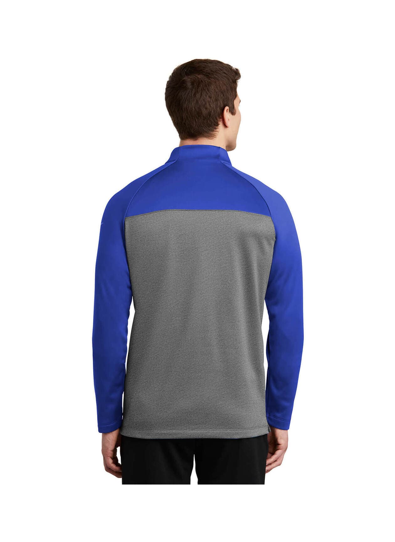 Nike Men's Therma-FIT Fleece Half-Zip - Blue,Light Grey 3XL