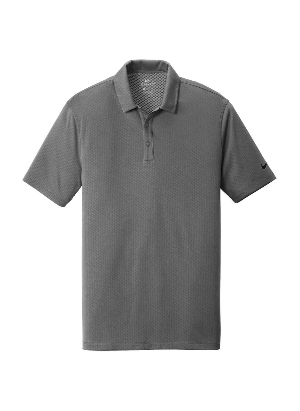 Nike Men's Dri-FIT Hex Textured Polo - Dark Grey 3XL
