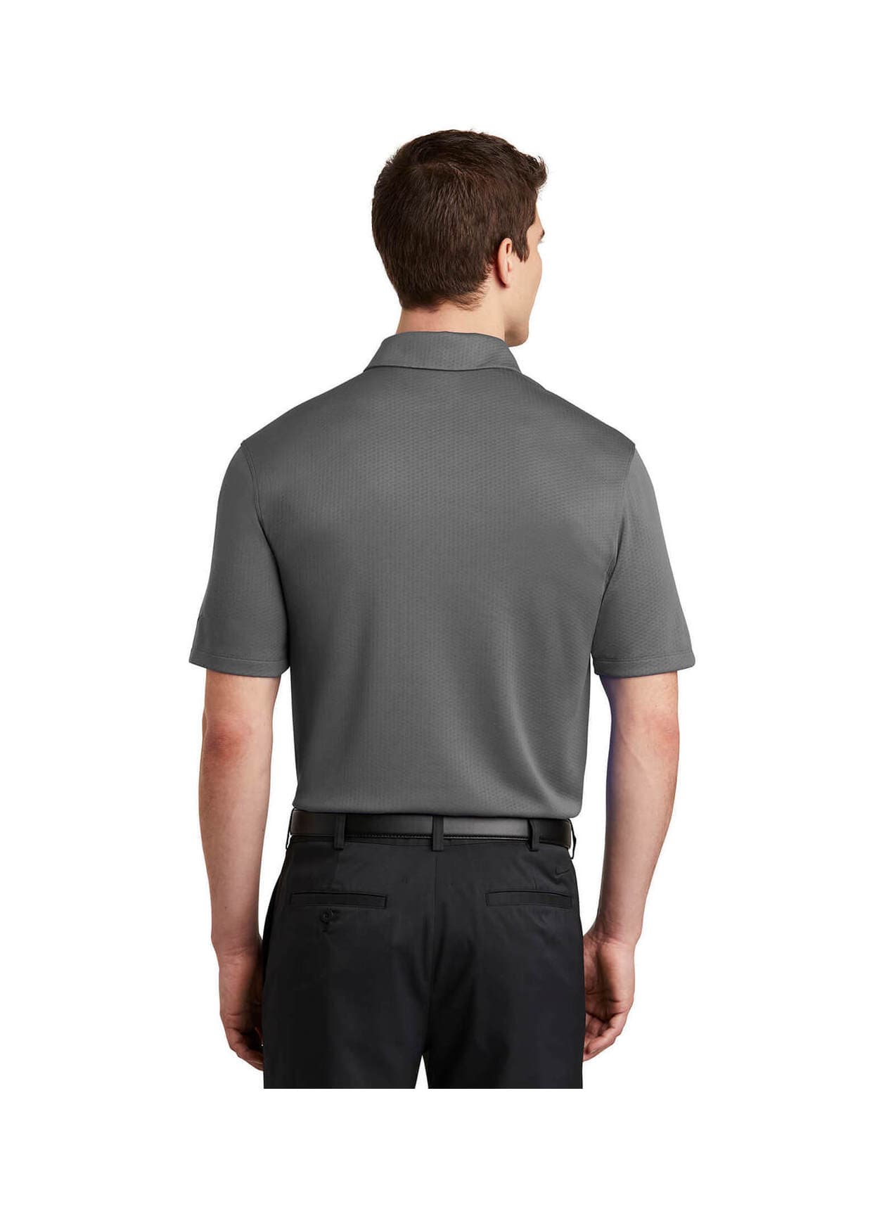 Nike Men's Dri-FIT Hex Textured Polo - Dark Grey 3XL