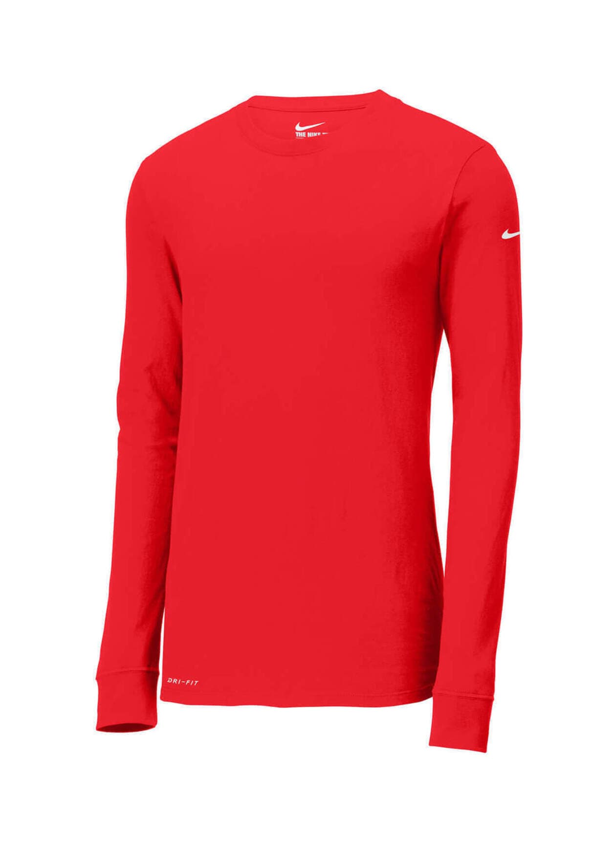 Nike Men's Dri-FIT Long-Sleeve T-Shirt - Red 3XL