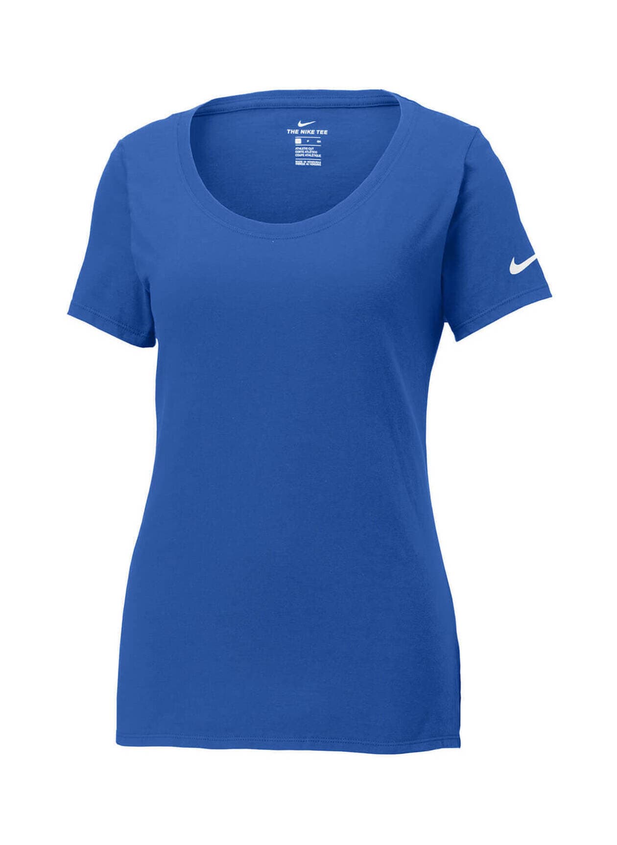 Nike Women's Core Cotton Scoop Neck T-Shirt - Blue LG