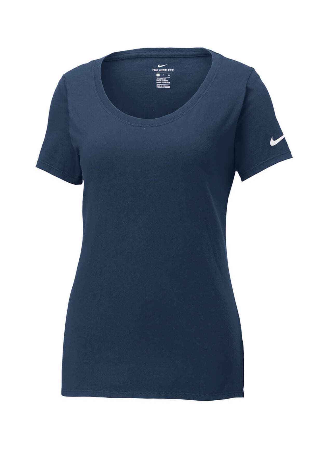 Nike Women's Core Cotton Scoop Neck T-Shirt - Navy LG