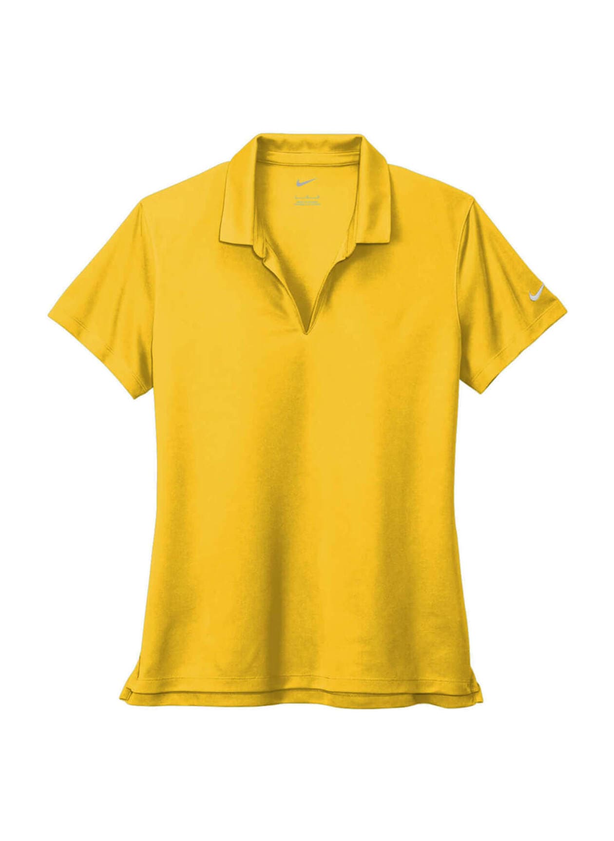 Nike Women's Dri-FIT Micro Pique 2.0 Polo - Yellow LG