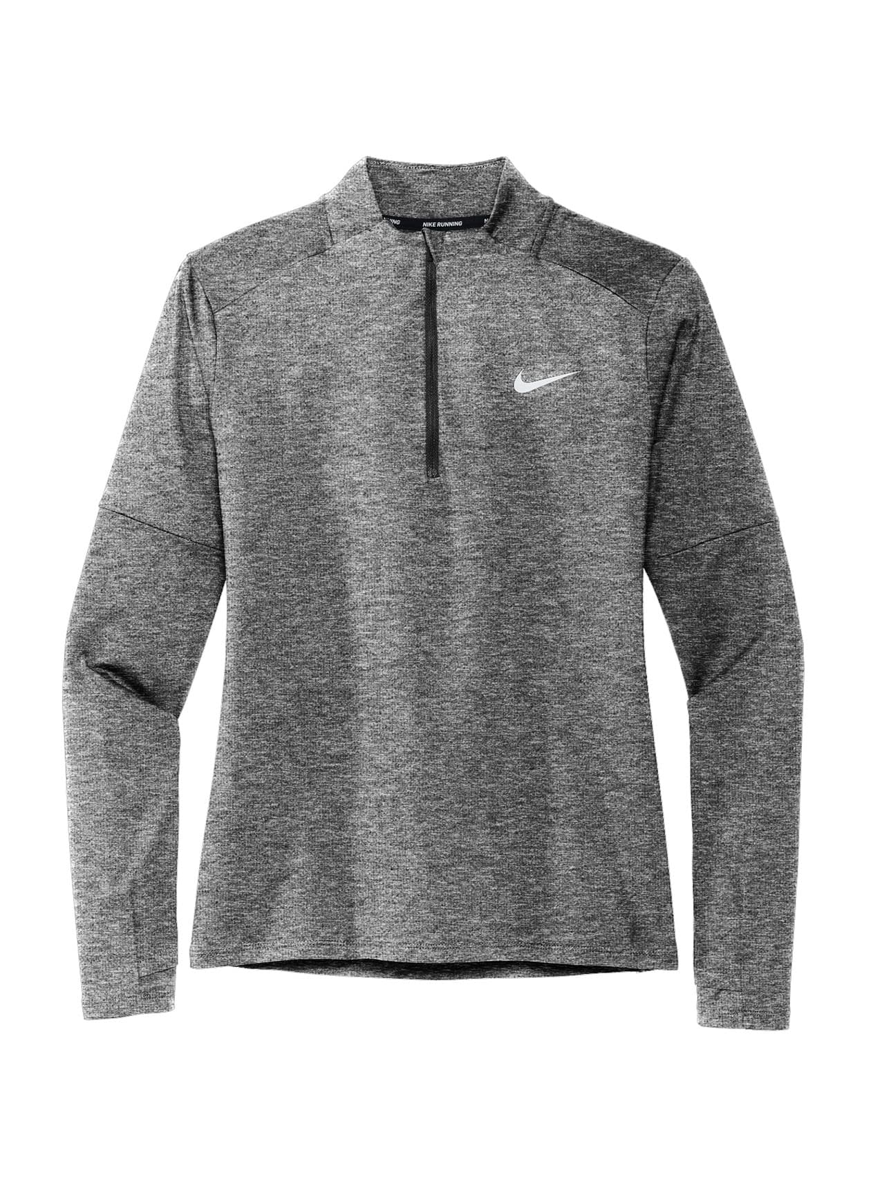 Nike Women's Dri-FIT Element Half-Zip Top - Black Heather (BHT) LG