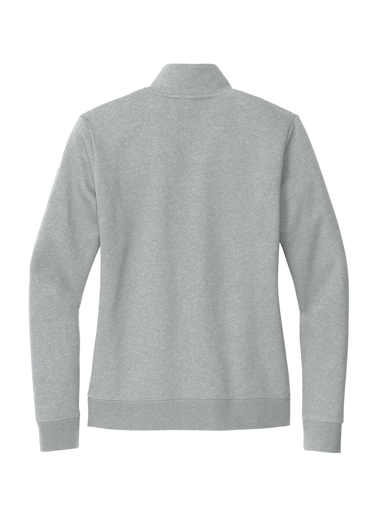 Nike Women's Club Fleece Sleeve Swoosh 1/2-Zip - Dark Grey Heather (DGH) LG