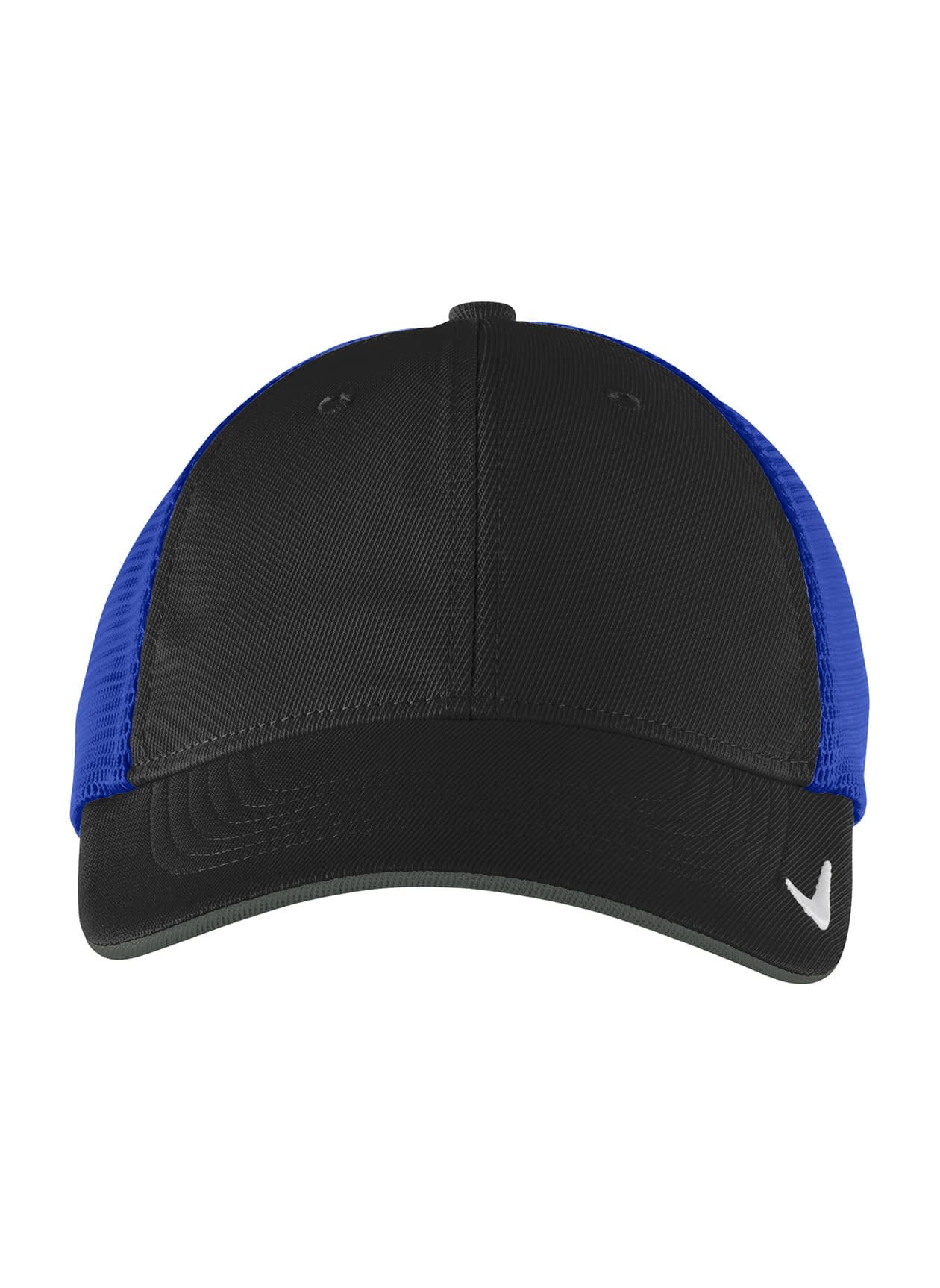 Nike Stretch-to-Fit Mesh Back Cap - Black / Game Royal L/XL
