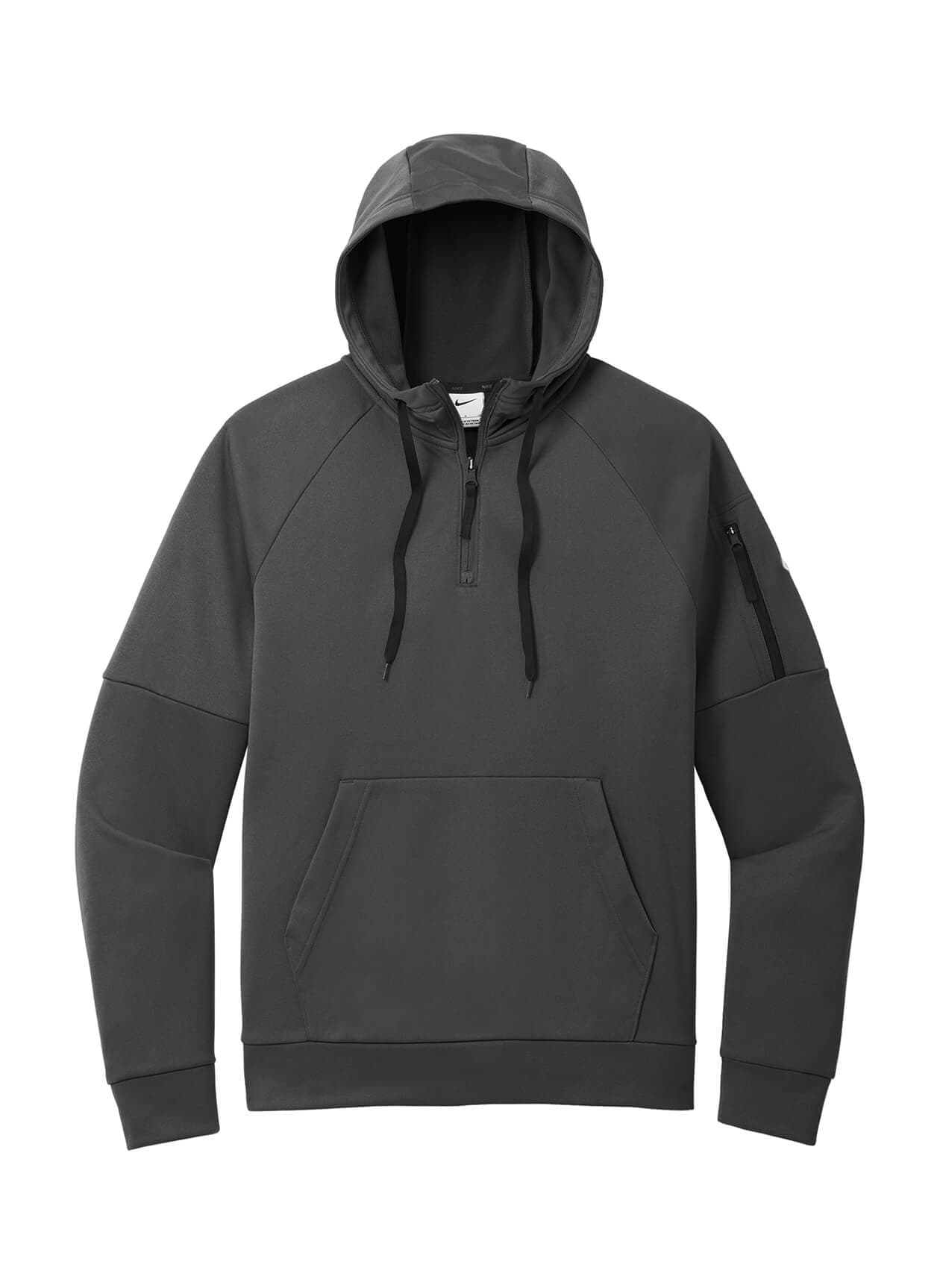 Nike Men's Therma-FIT Pocket 1/4-Zip Fleece Hoodie - Anthracite (ANT) 3XL