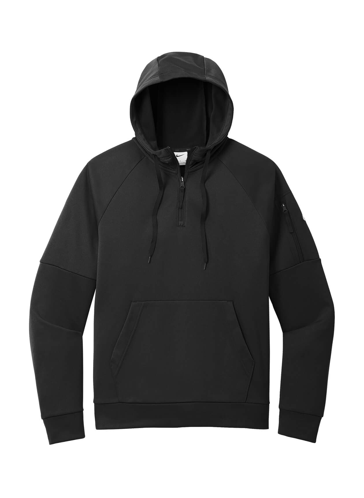 Nike Men's Therma-FIT Pocket 1/4-Zip Fleece Hoodie - Black 3XL