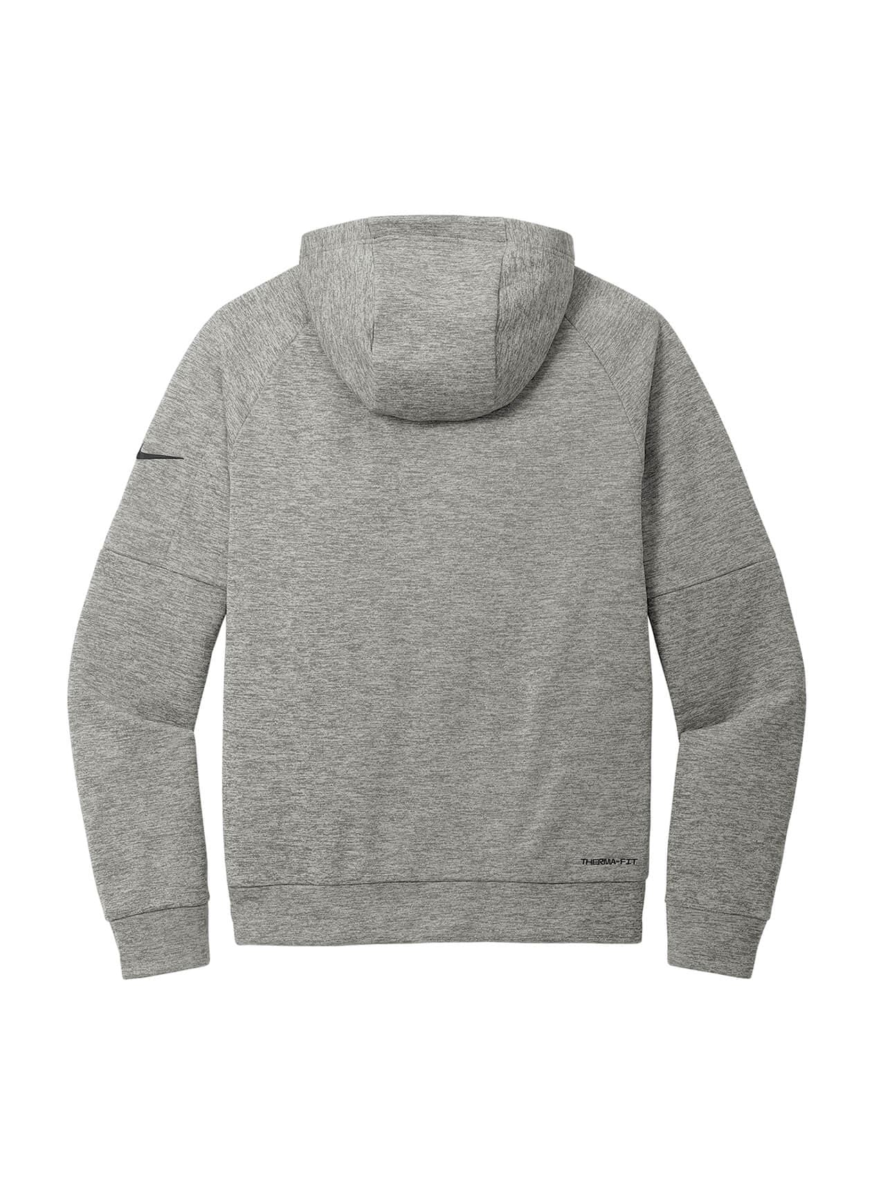 Nike Men's Therma-FIT Pocket 1/4-Zip Fleece Hoodie - Dark Grey Heather (DGRYH) 3XL