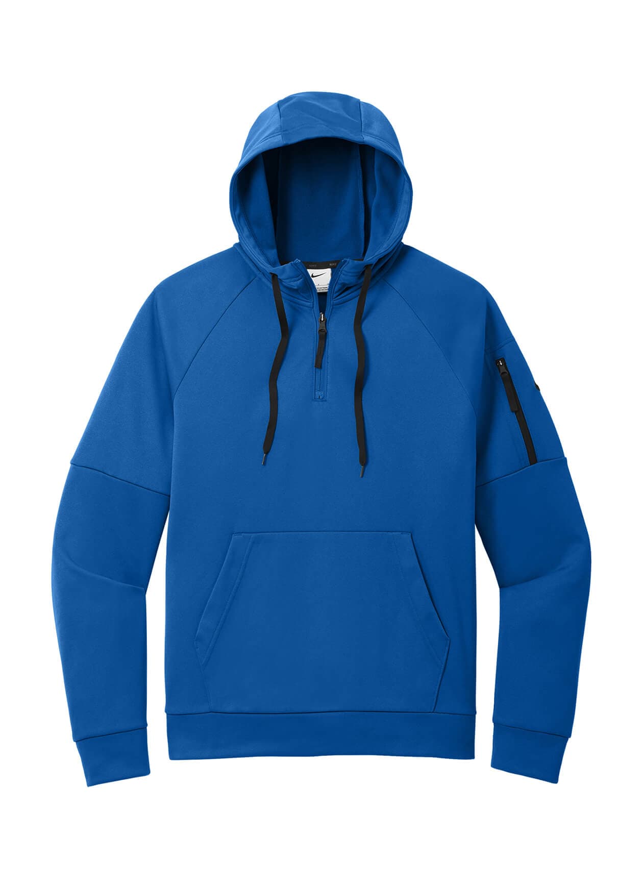 Nike Men's Therma-FIT Pocket 1/4-Zip Fleece Hoodie - Blue 3XL