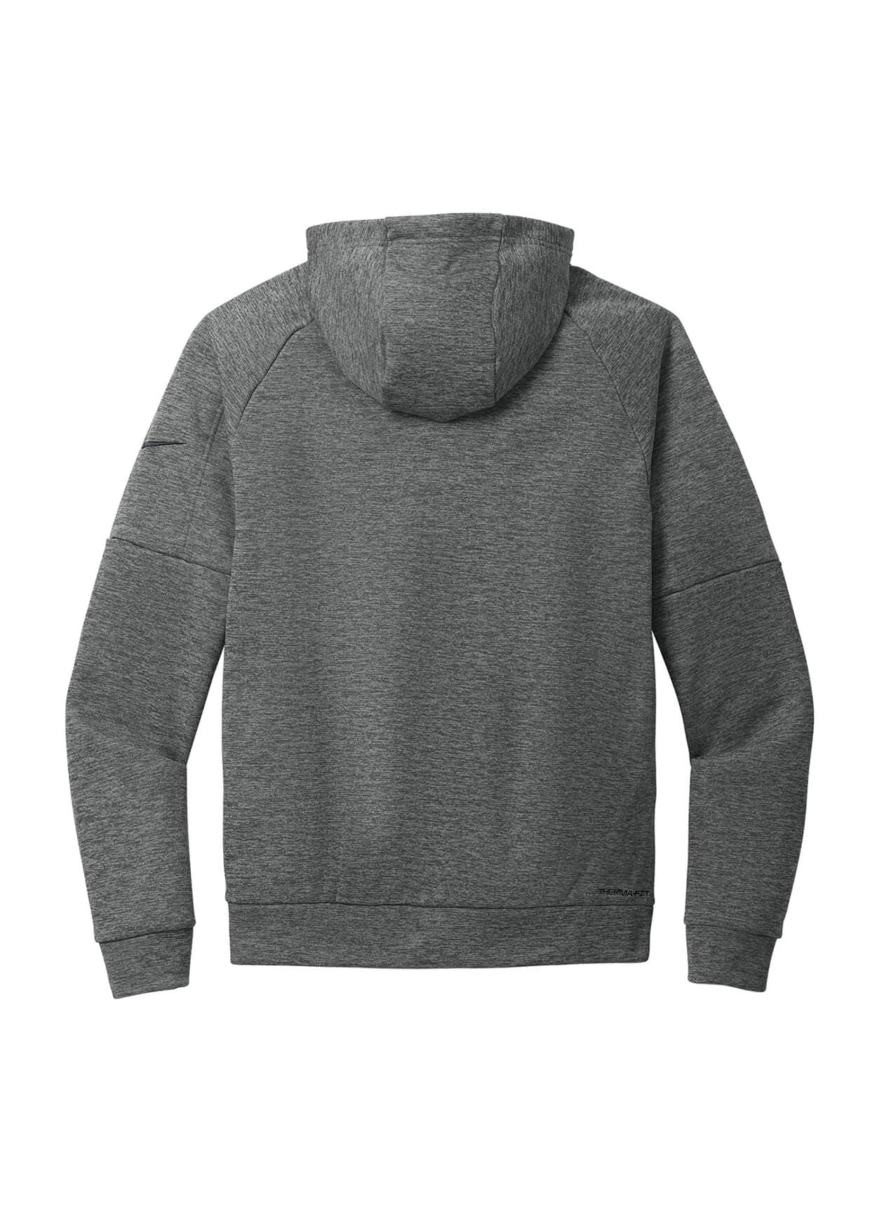 Nike Men's Therma-FIT Pocket Full-Zip Fleece Hoodie - Charcoal Heather (CHRH) 3XL