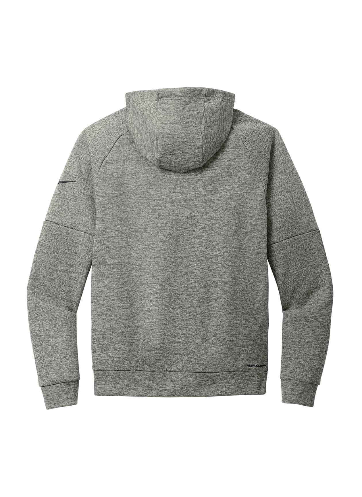 Nike Men's Therma-FIT Pocket Full-Zip Fleece Hoodie - Dark Grey Heather (DGRYH) 3XL