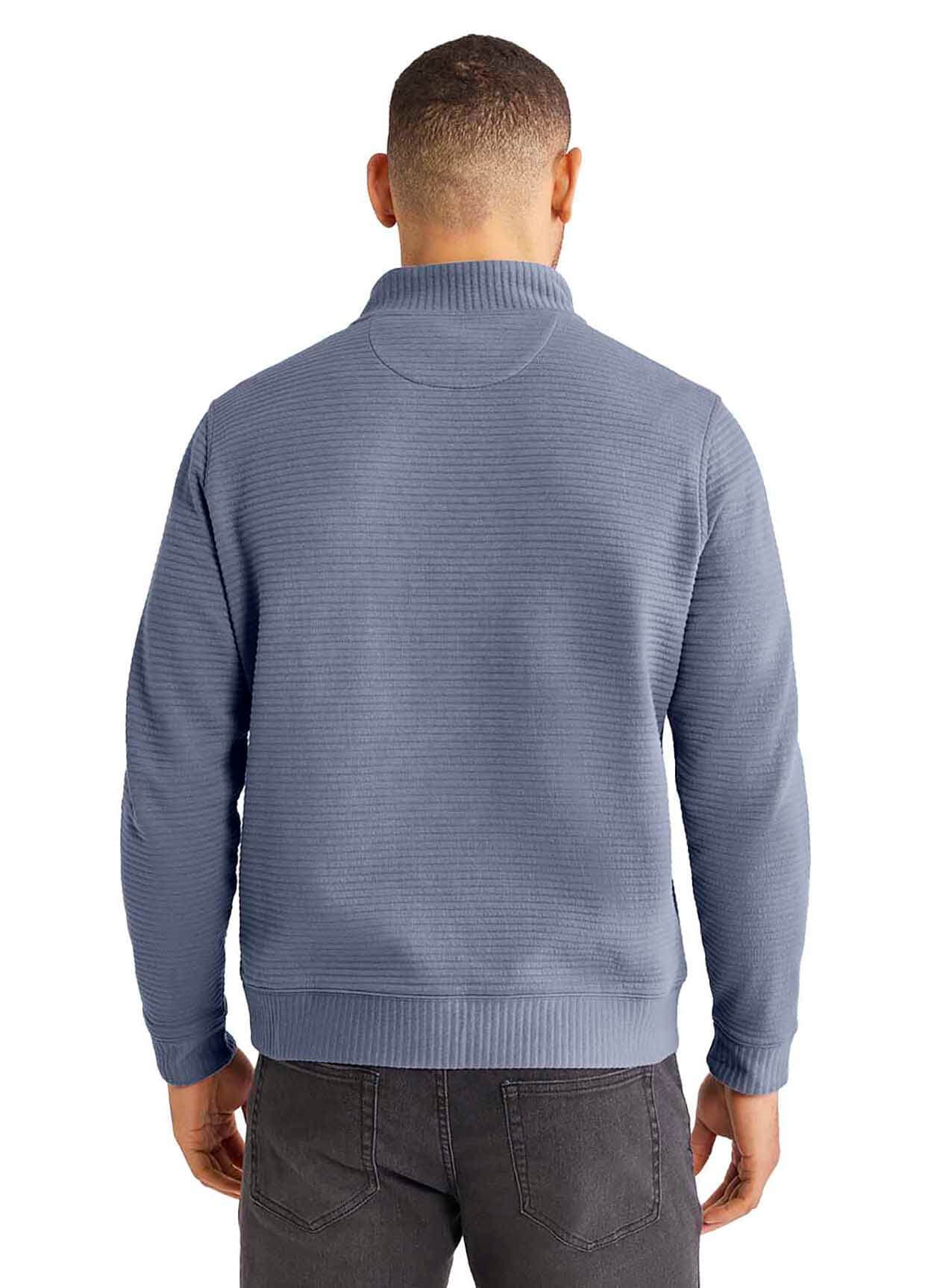 Fair Harbor Men's Overlook Quarter Zip - Blue LG