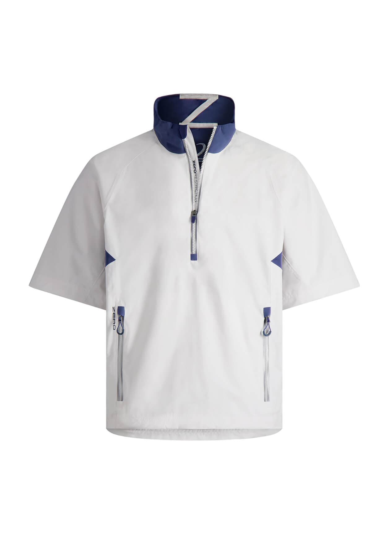 Zero Restriction Men's Power Torque Short-Sleeve Quarter-Zip - White LG