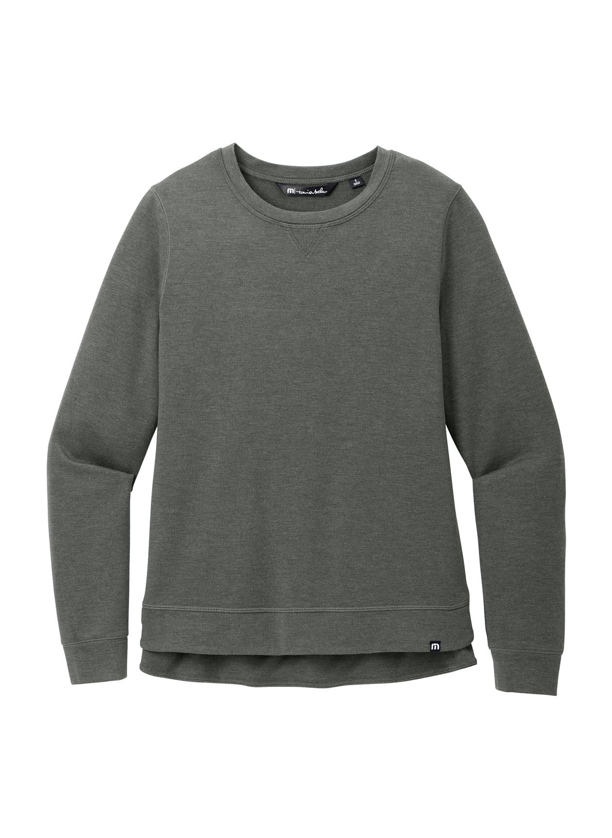 TravisMathew Women's Long Weekend Crew - Dark Grey LG