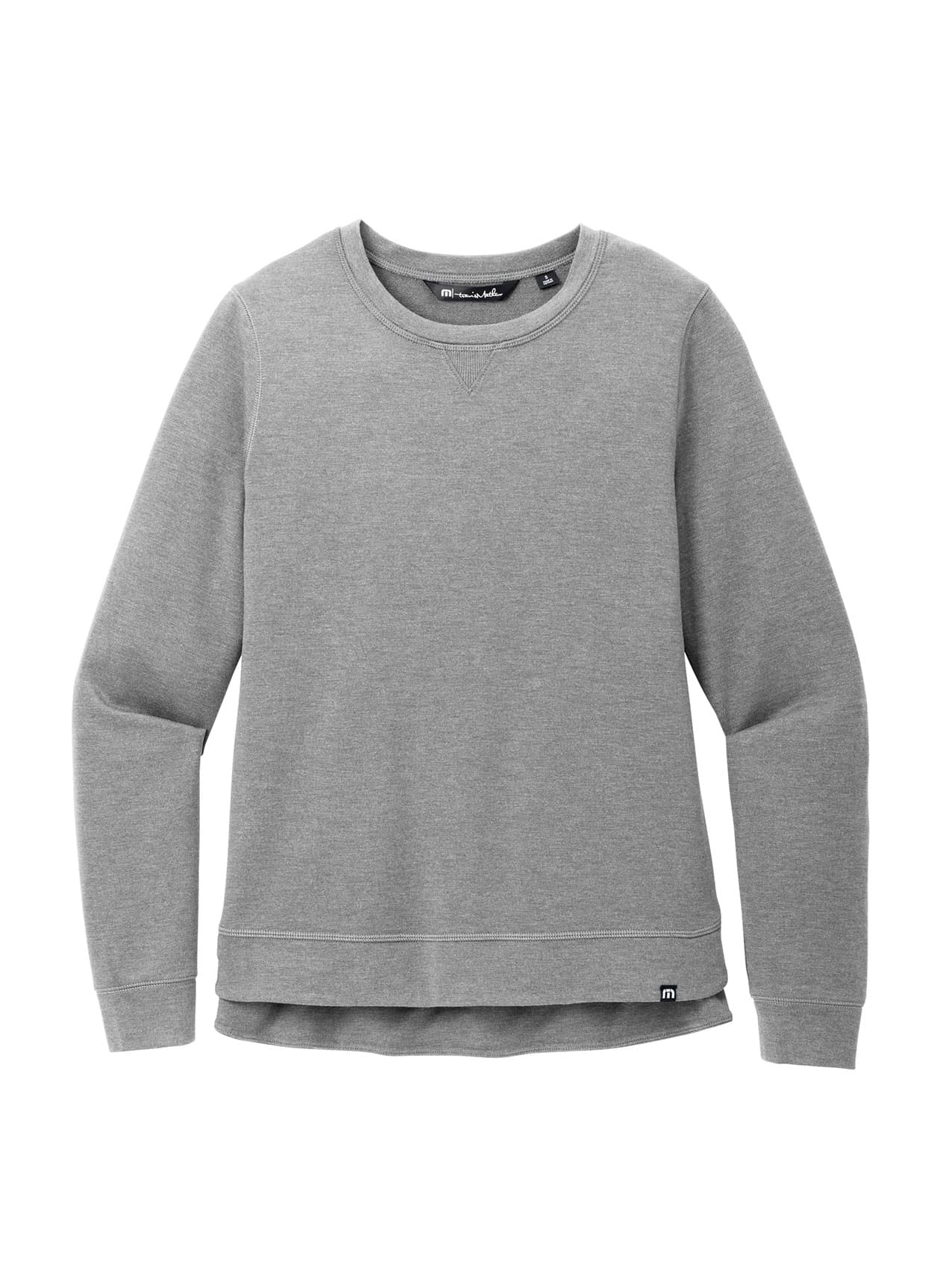 TravisMathew Women's Long Weekend Crew - Light Grey LG