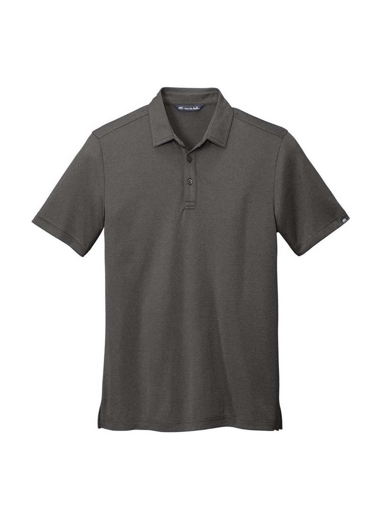 TravisMathew Men's Coto Performance Polo - Black,Dark Grey 3XL