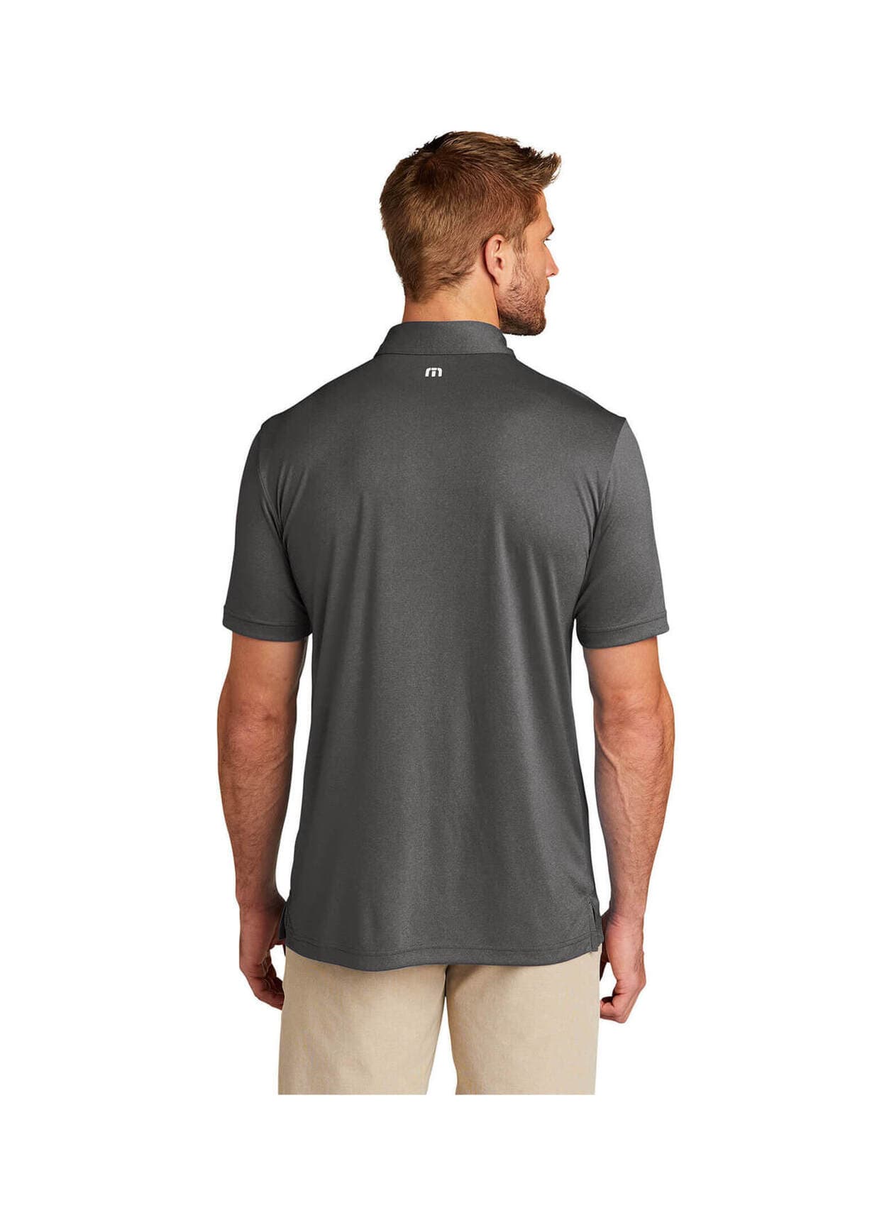 TravisMathew Men's Coto Performance Polo - Black,Dark Grey 3XL