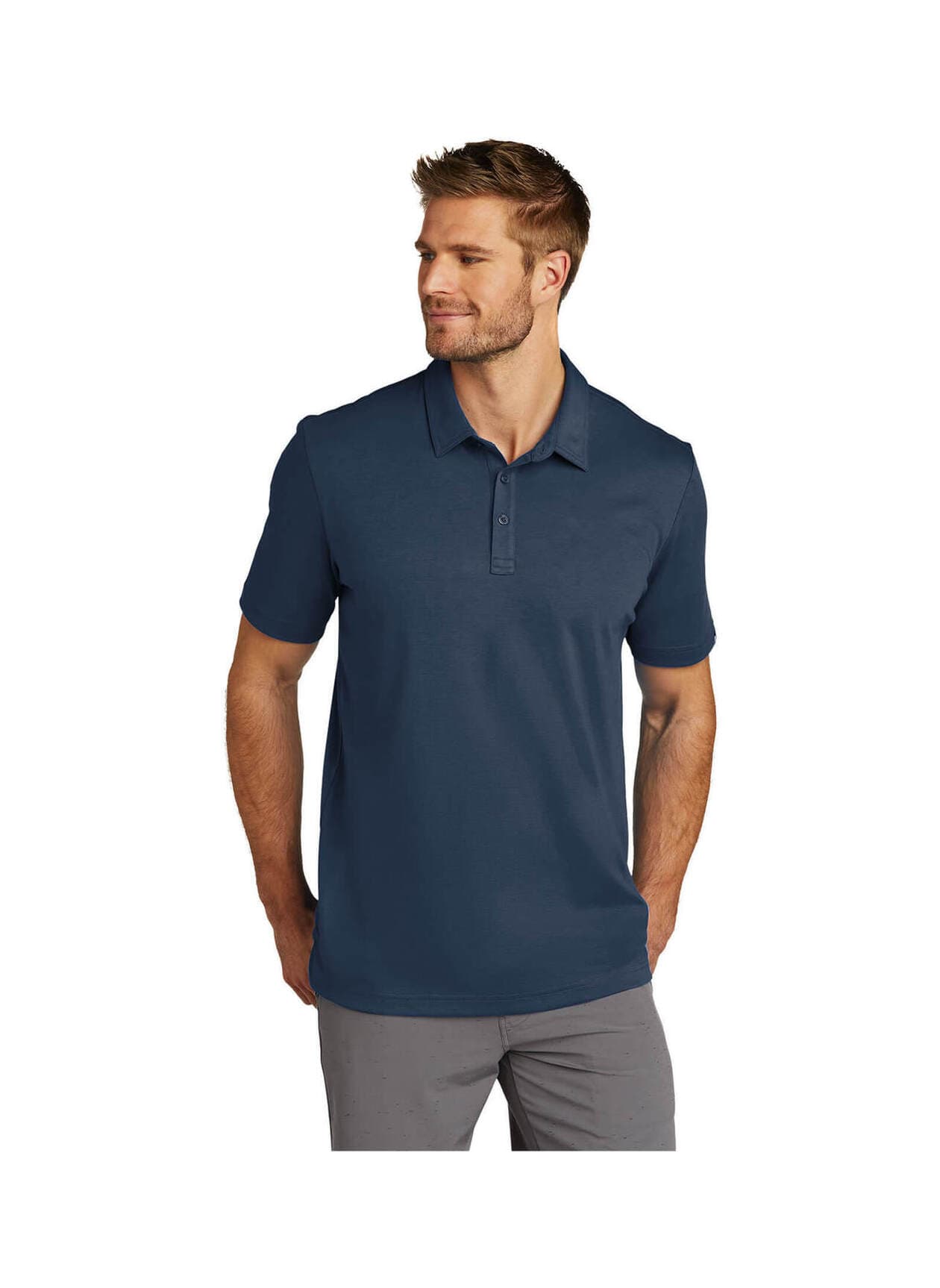 TravisMathew Men's Oceanside Solid Polo - Navy 3XL