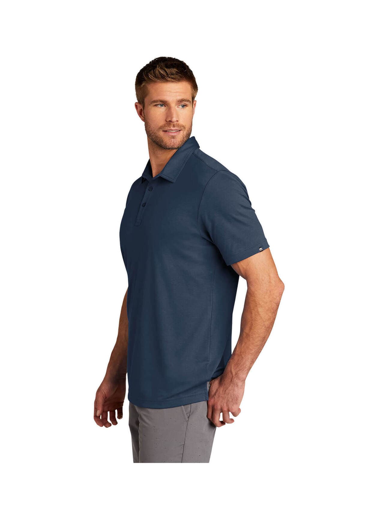 TravisMathew Men's Oceanside Solid Polo - Navy 3XL